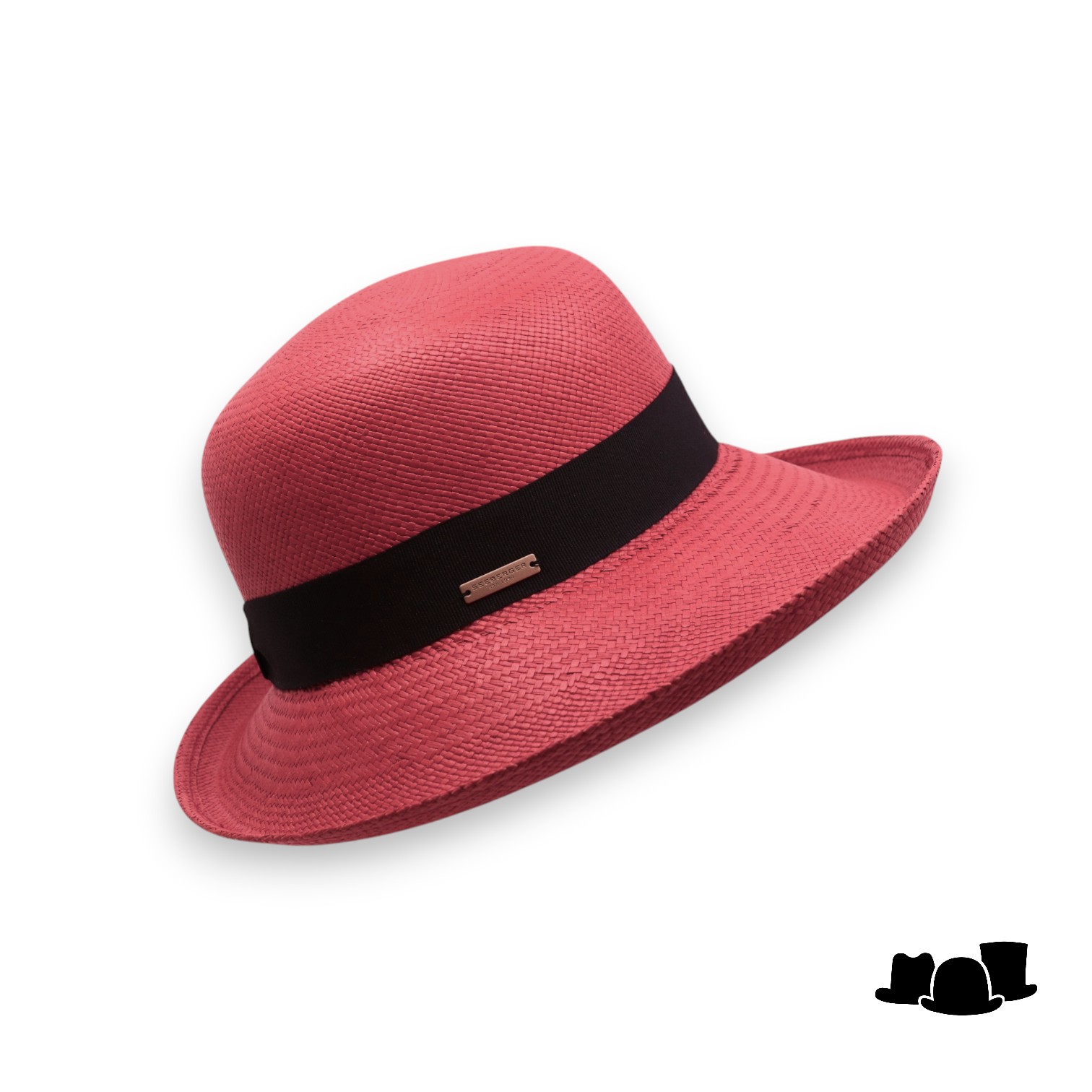 seeberger bolero genuine panama coral red