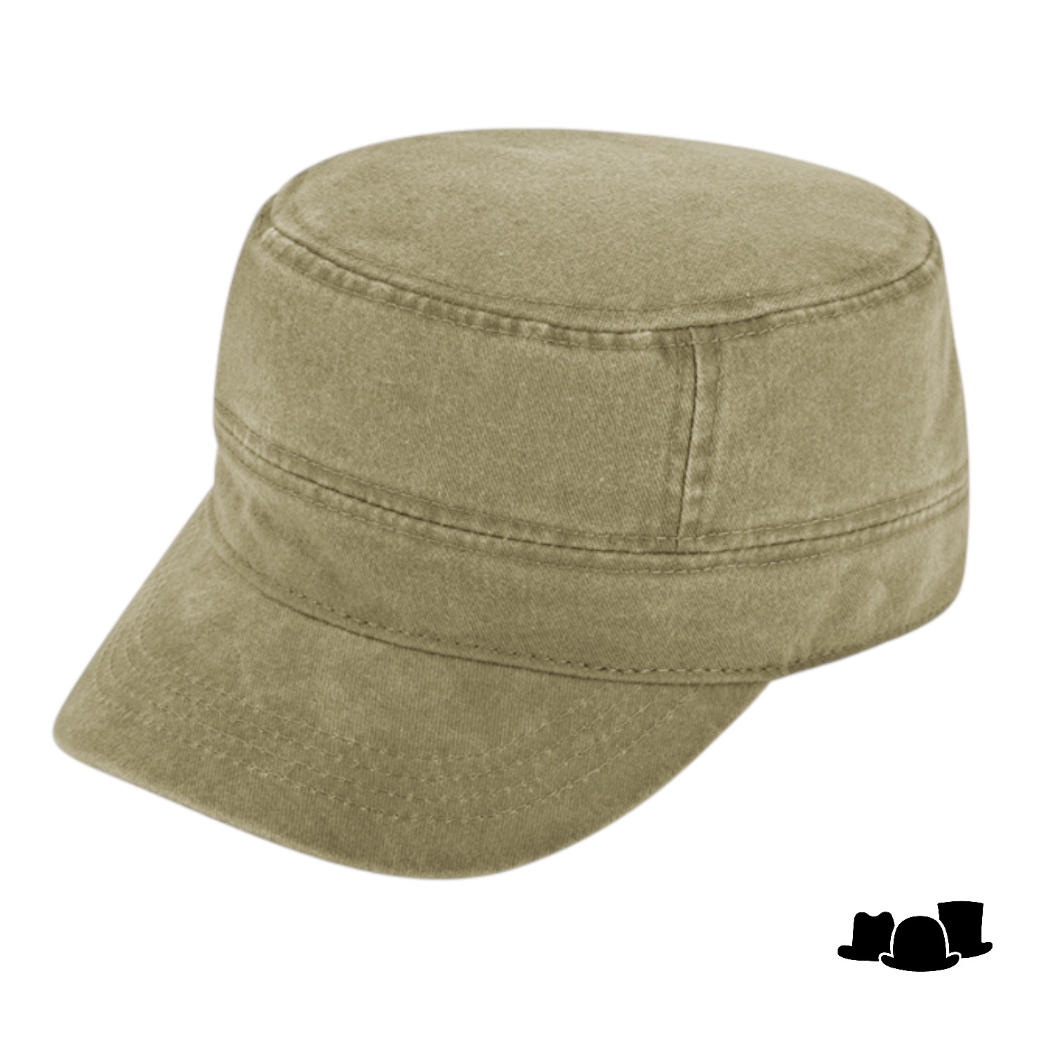 fiebig gi army cap gewassen katoen beige