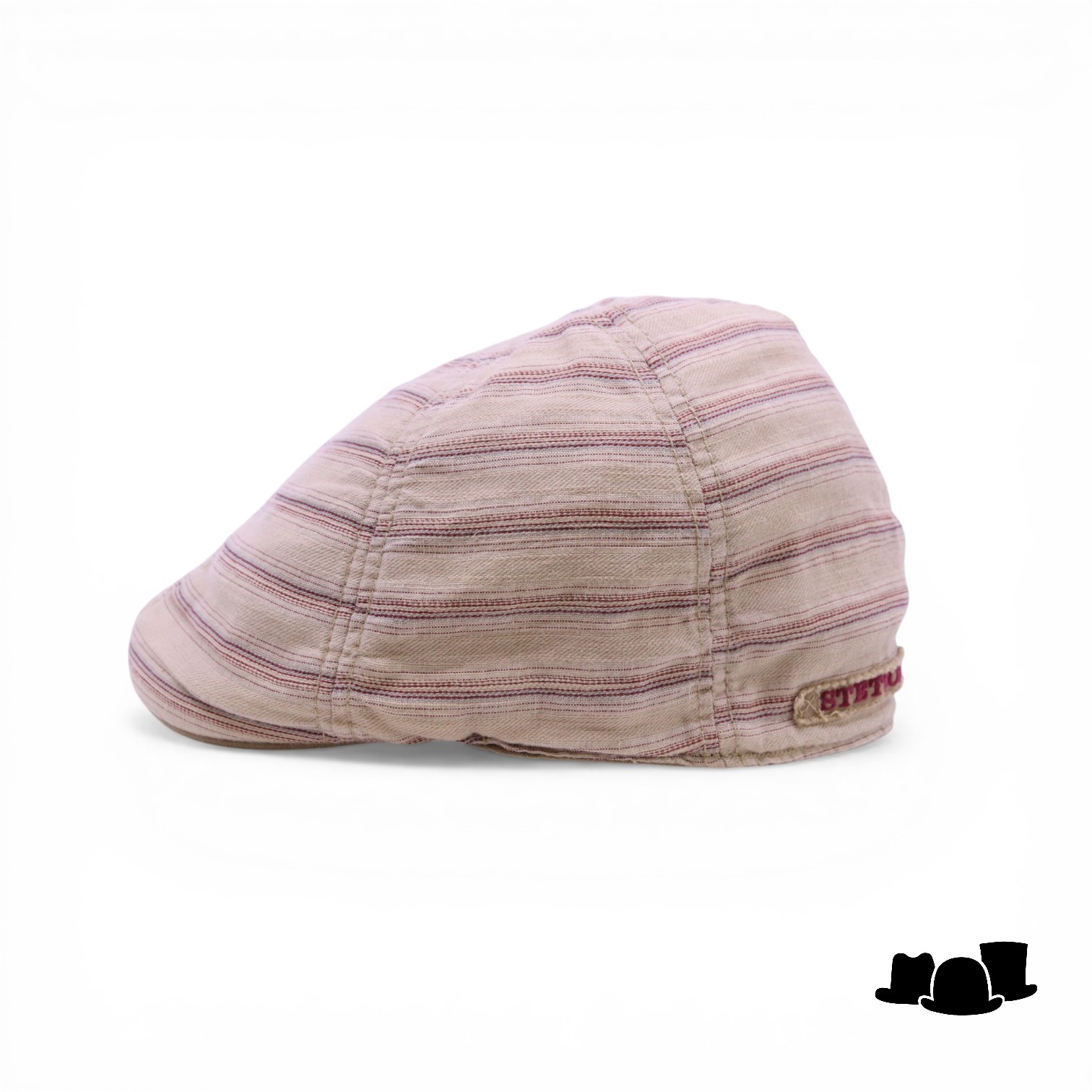 stetson ivy pet six panel panthersville cotton beige stripe