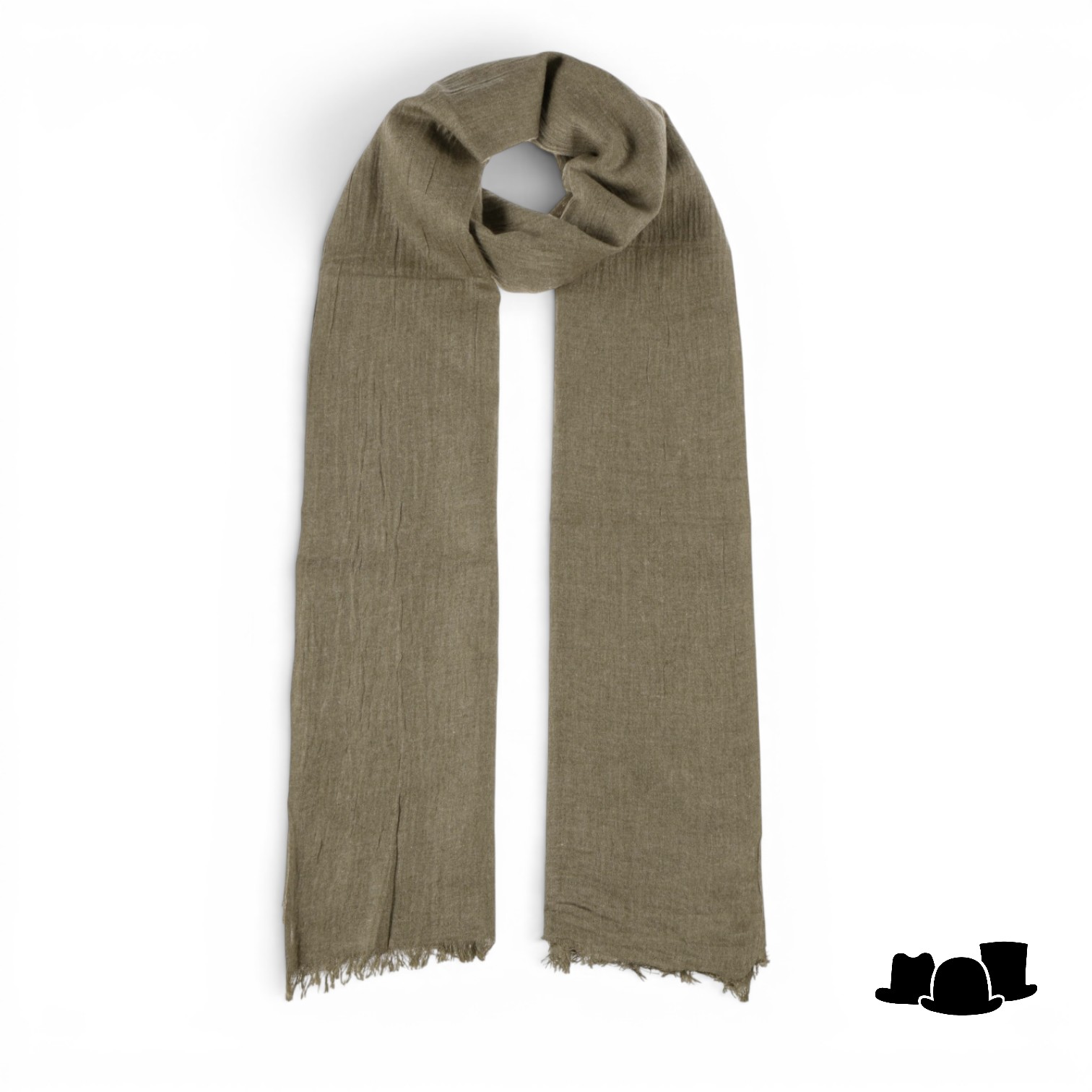 stetson summer scarf linenmix olive