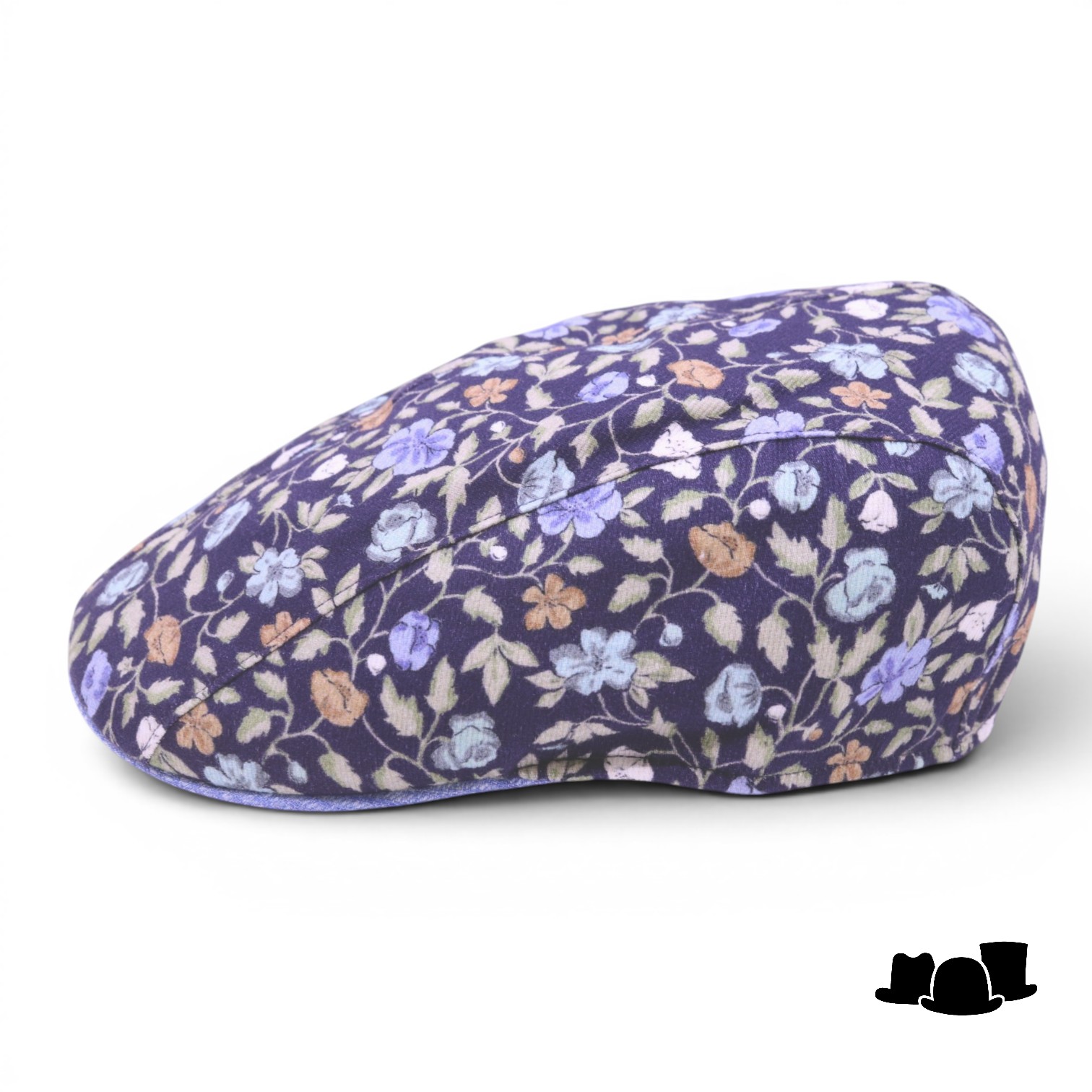 portaluri ivy pet split katoen floral blauw