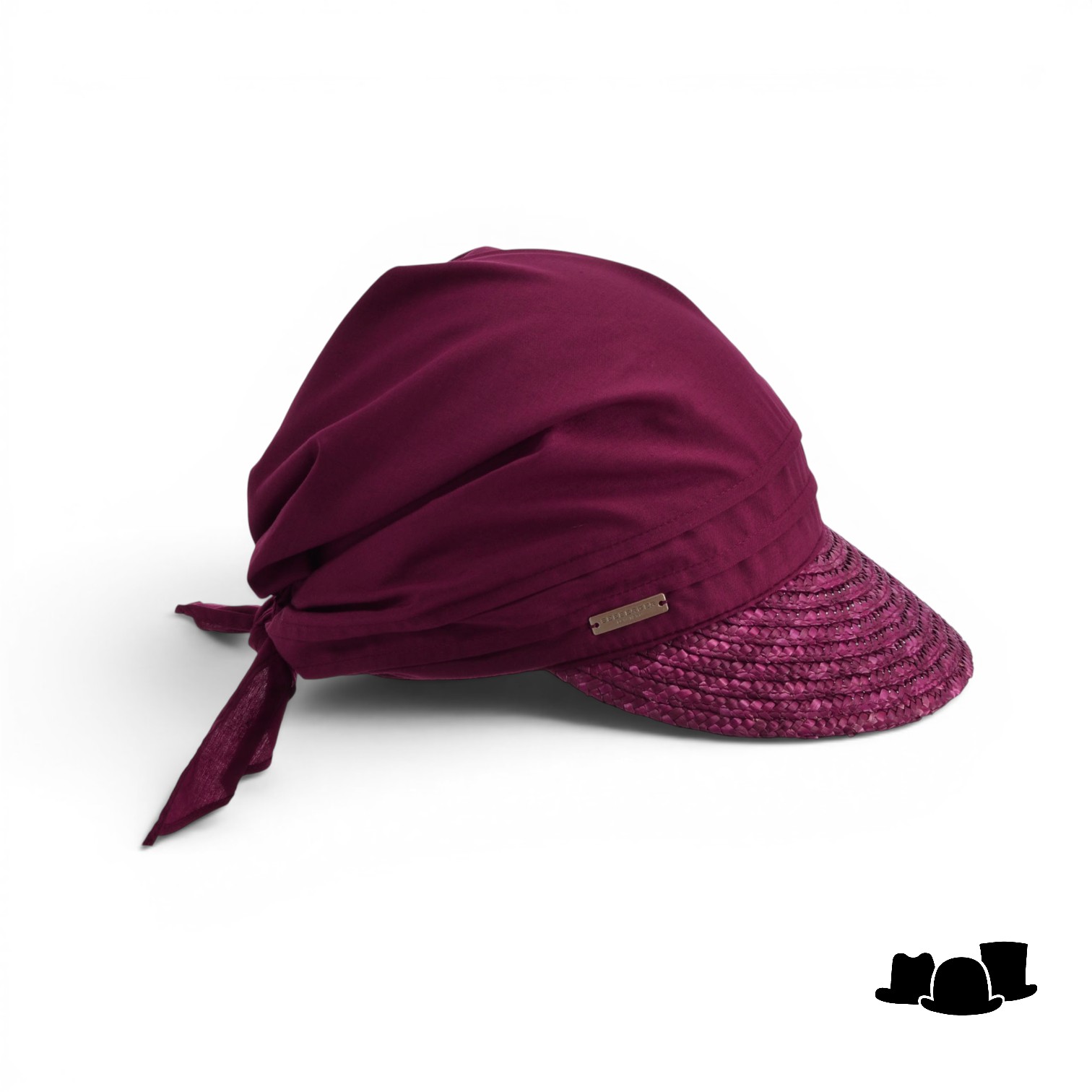 seeberger stofpet stro katoenmix wine red