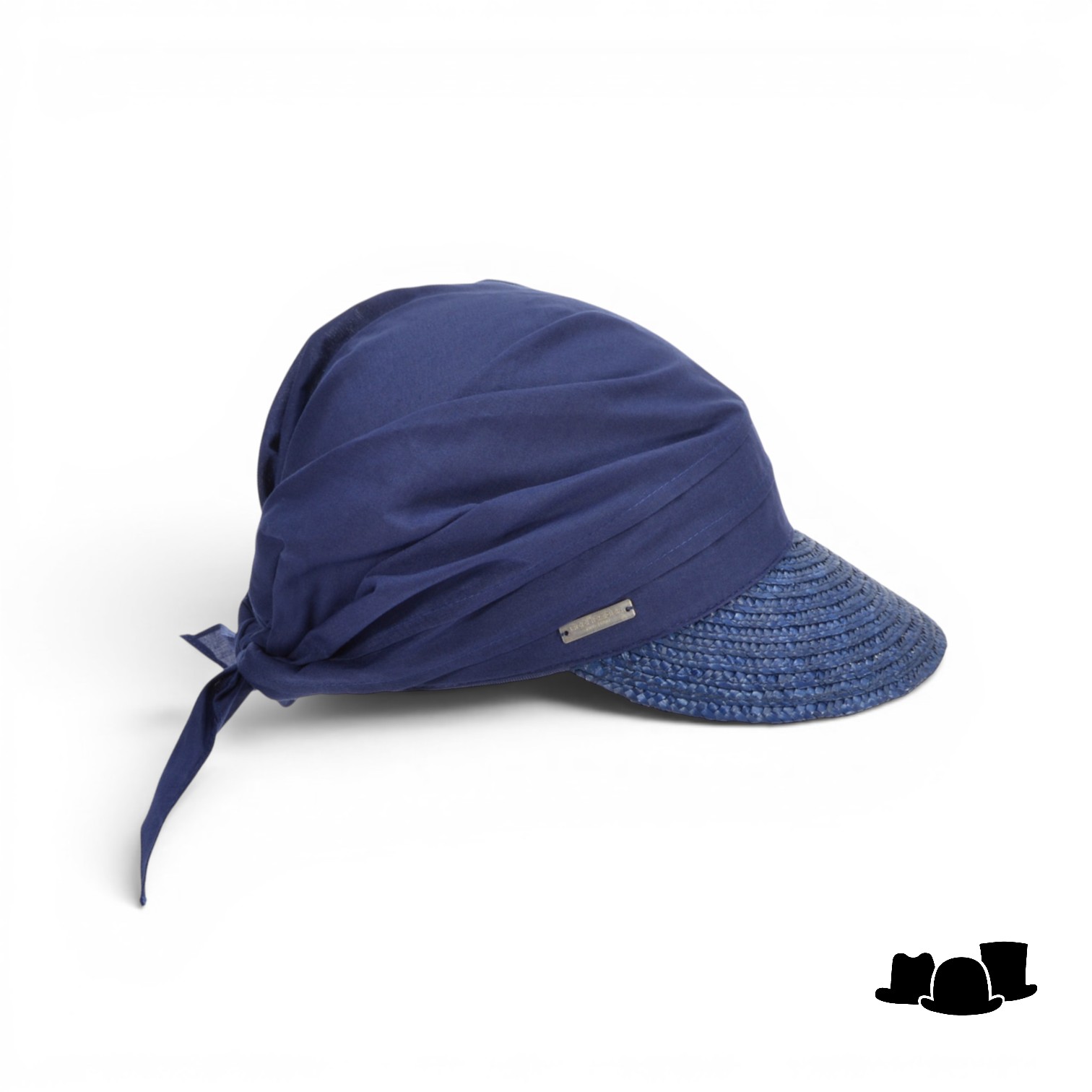 seeberger stofpet stro katoenmix ink blue