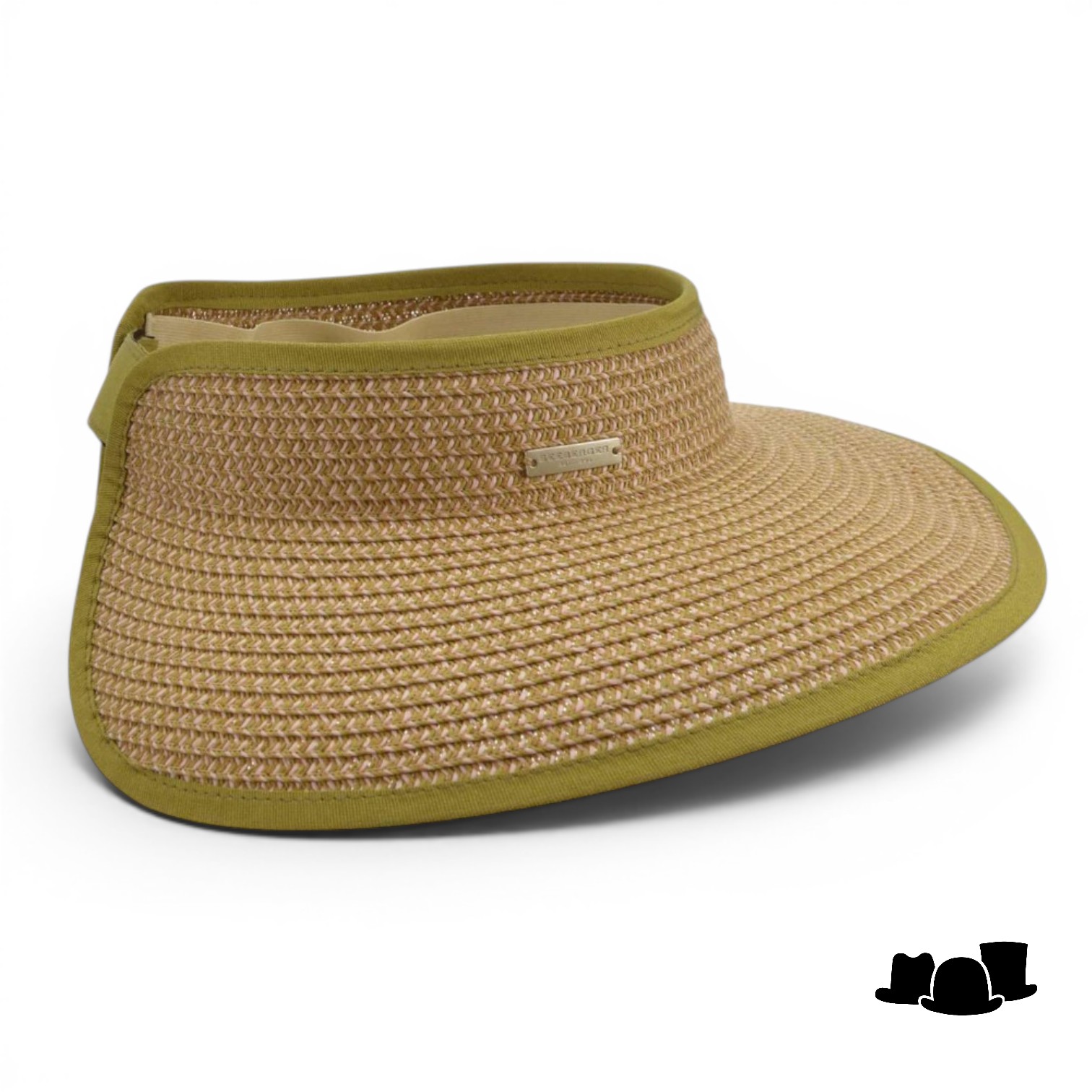 seeberger visor paperbraid olive nutmeg
