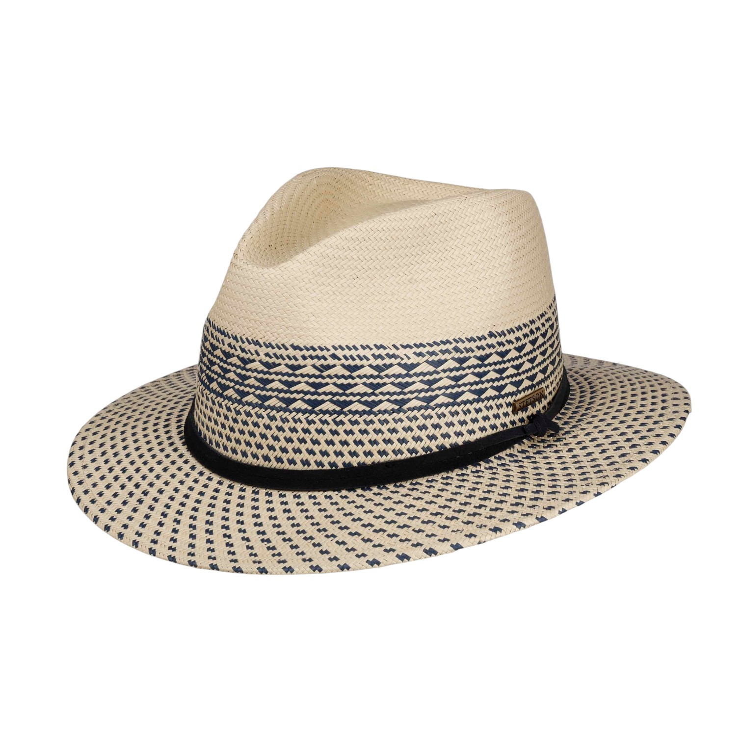 stetson traveller fedora toyo naturel blue
