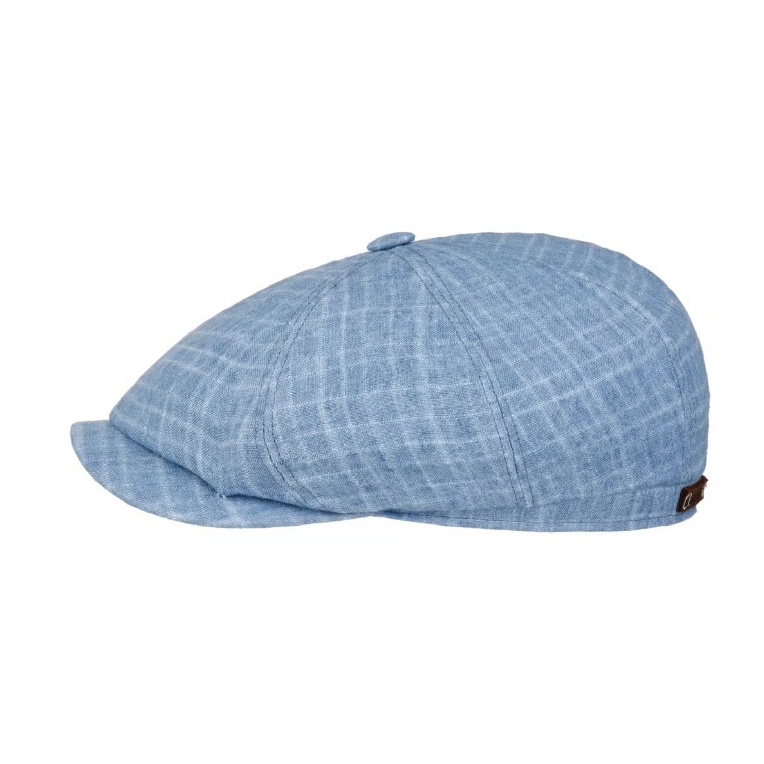 stetson hatteras newsboy cap barista linen jeans blue