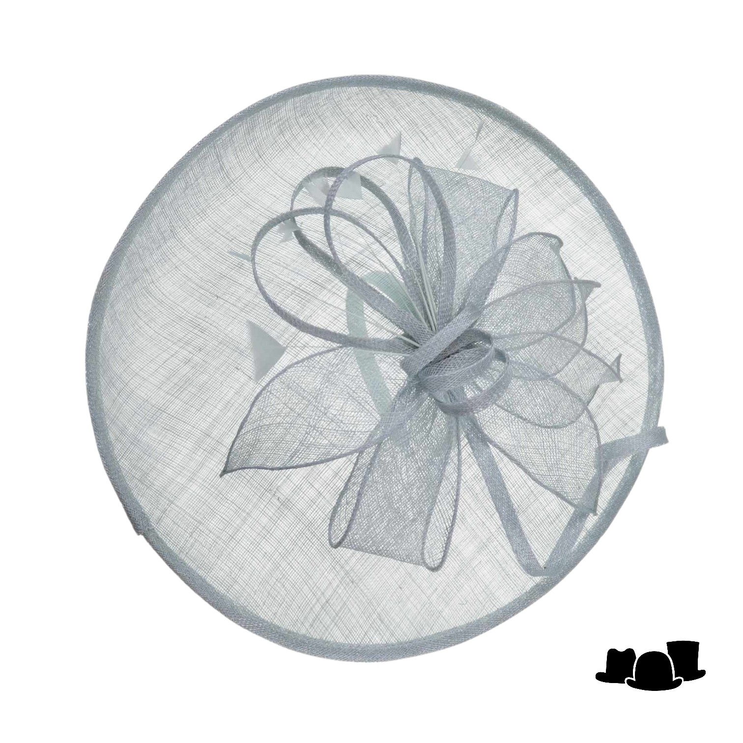 seeberger fascinator disc wanda sinamay  licht blauw