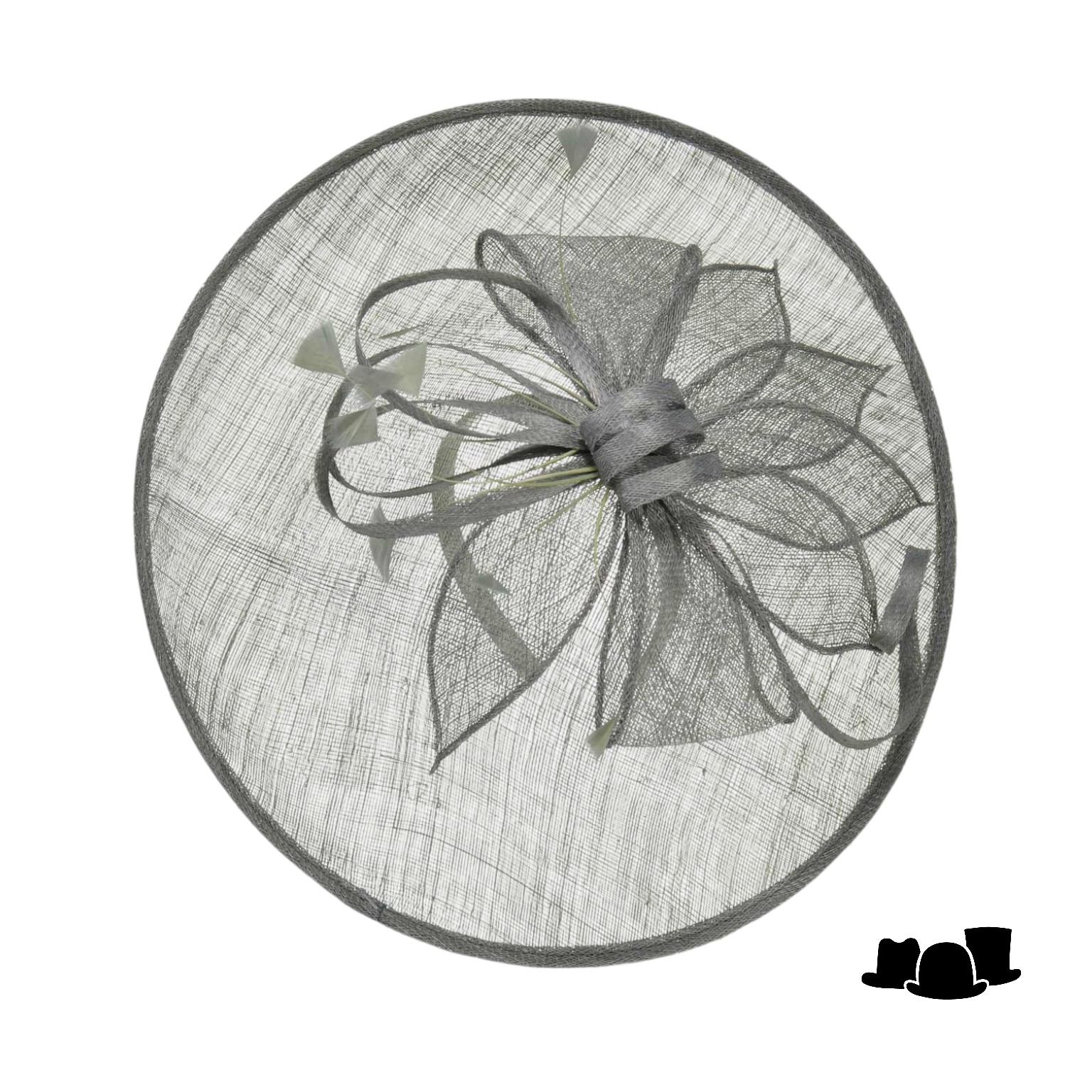 seeberger fascinator disc wanda sinamay  pine green