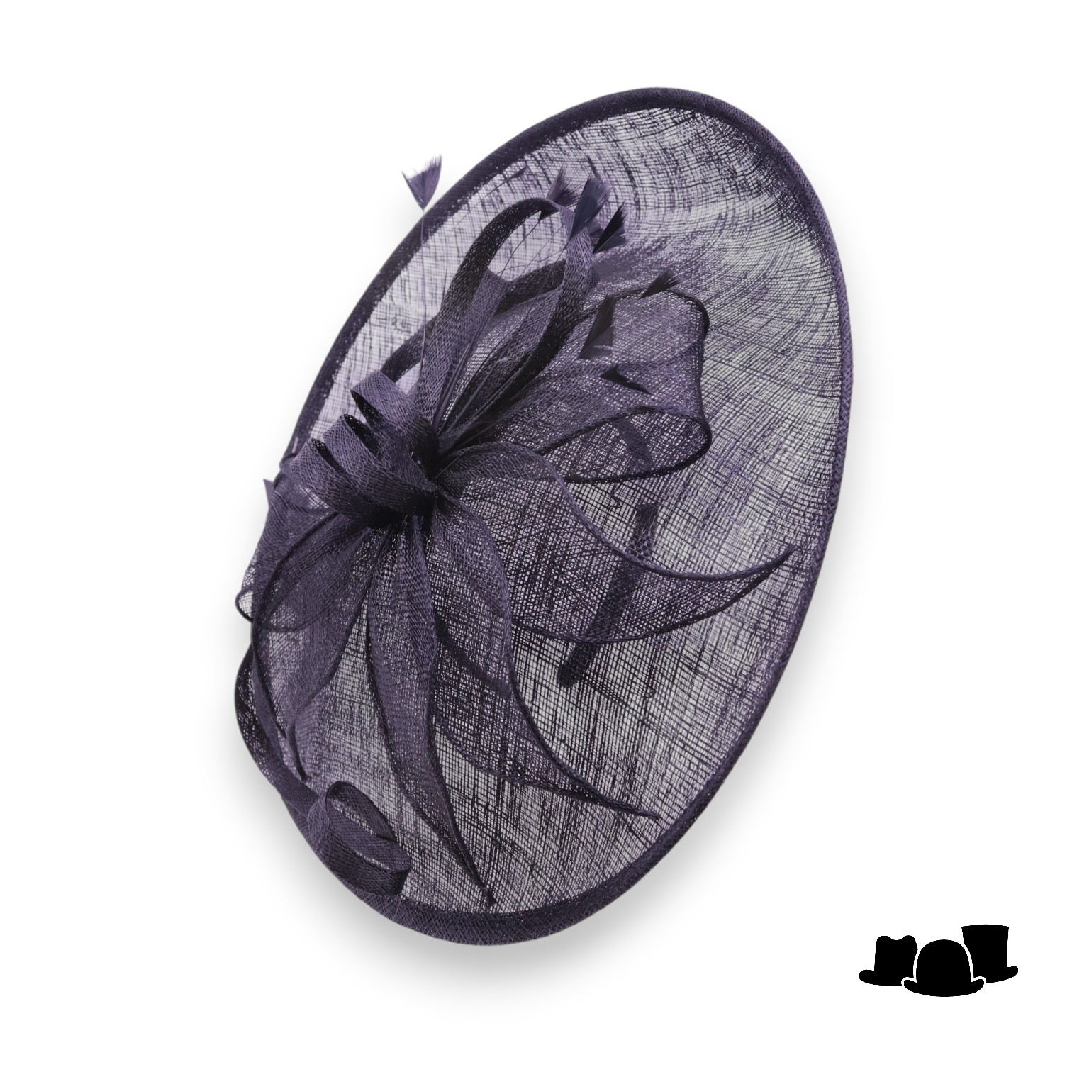 seeberger fascinator disc wanda sinamay zwart