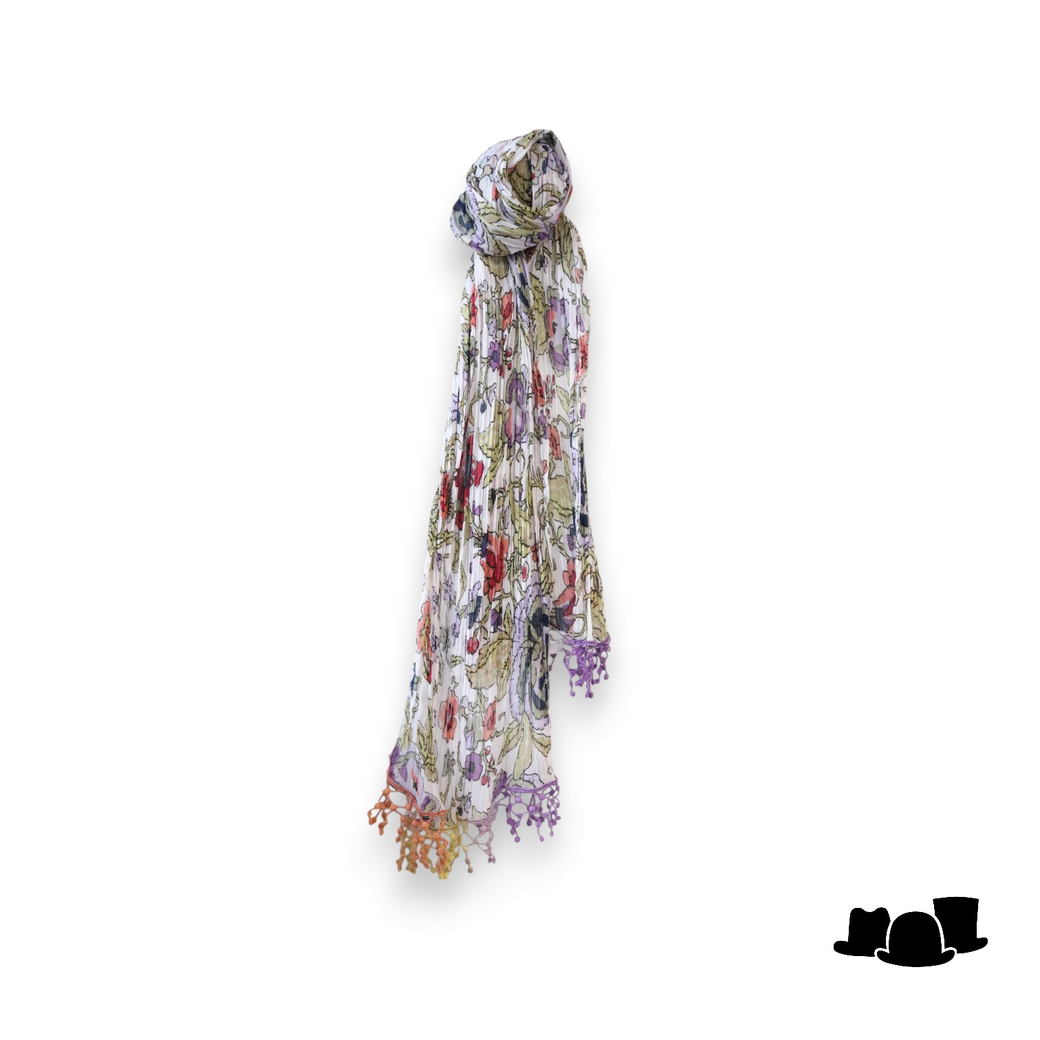 zomer sjaal botanic dessin multicolor 