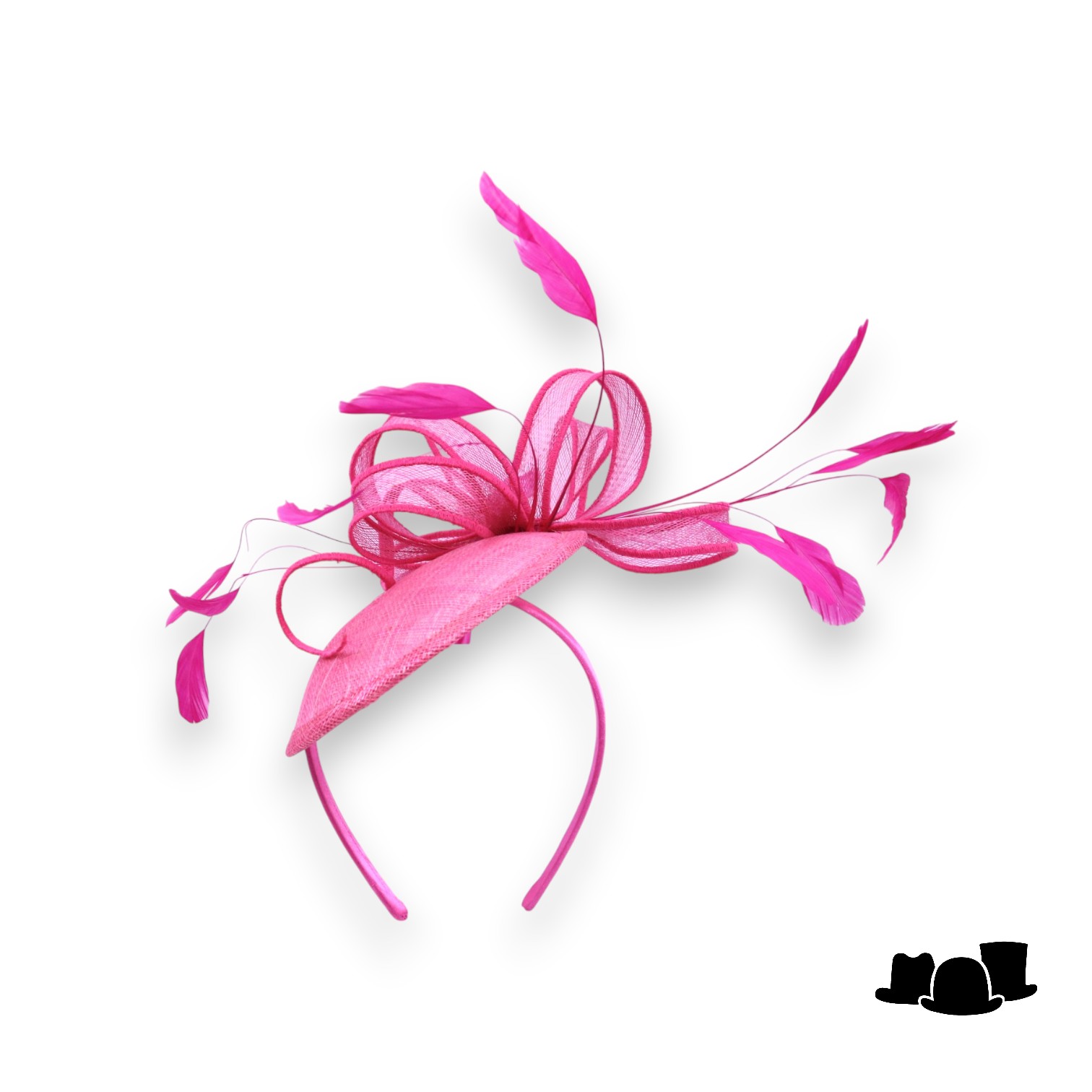 eigen atelier bespoke fascinator disc dondola candy pink