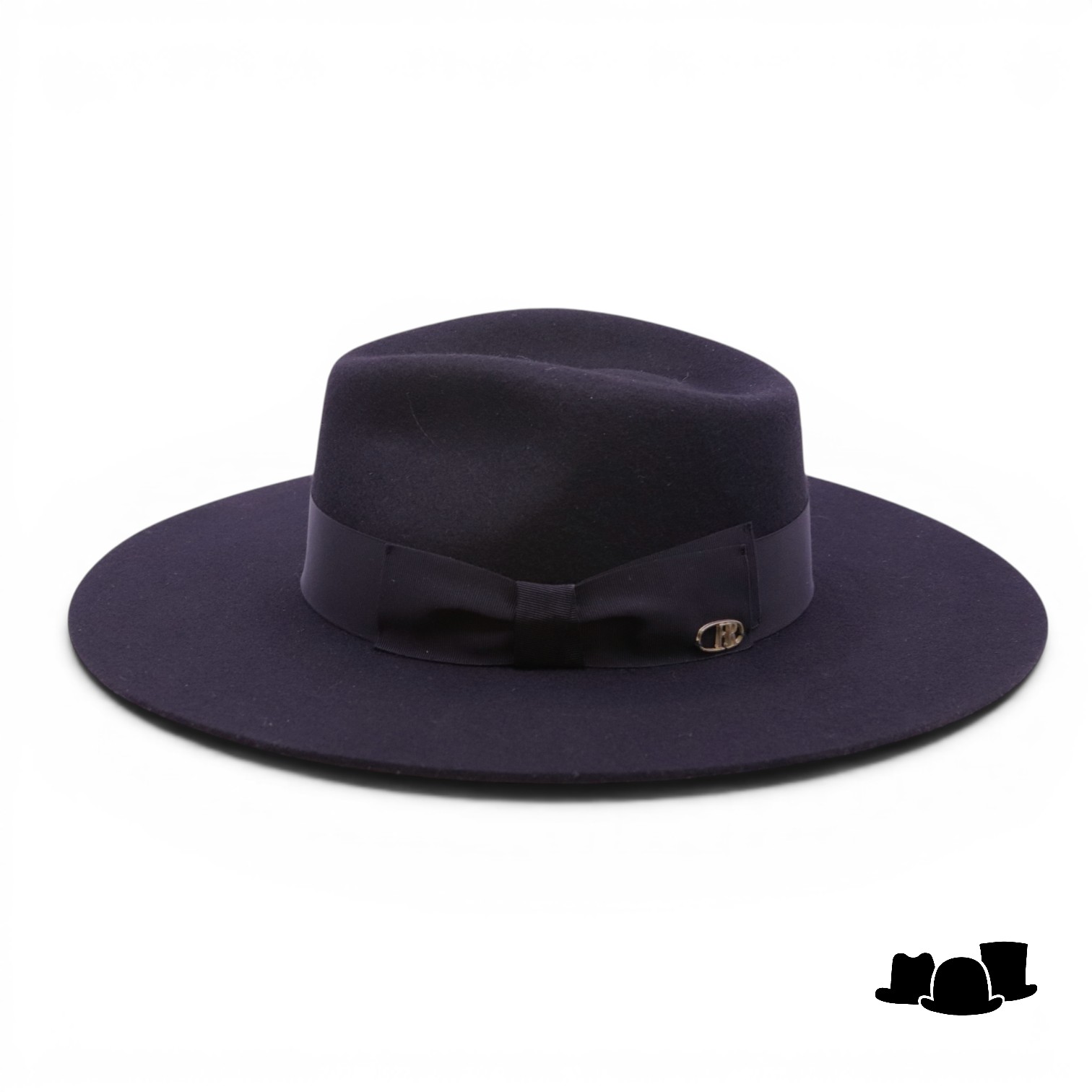 fernandez y roche fedora worden straight brim wolvilt black