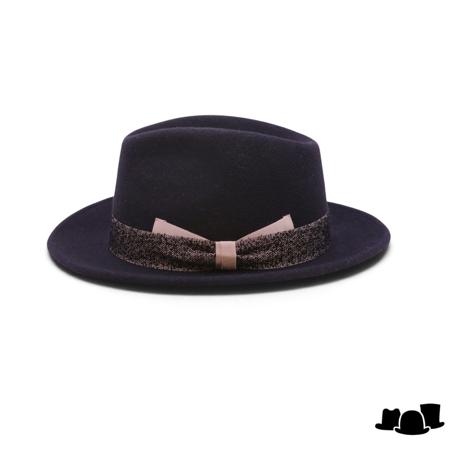 tesi fedora regina wol en haarvilt blend zwart