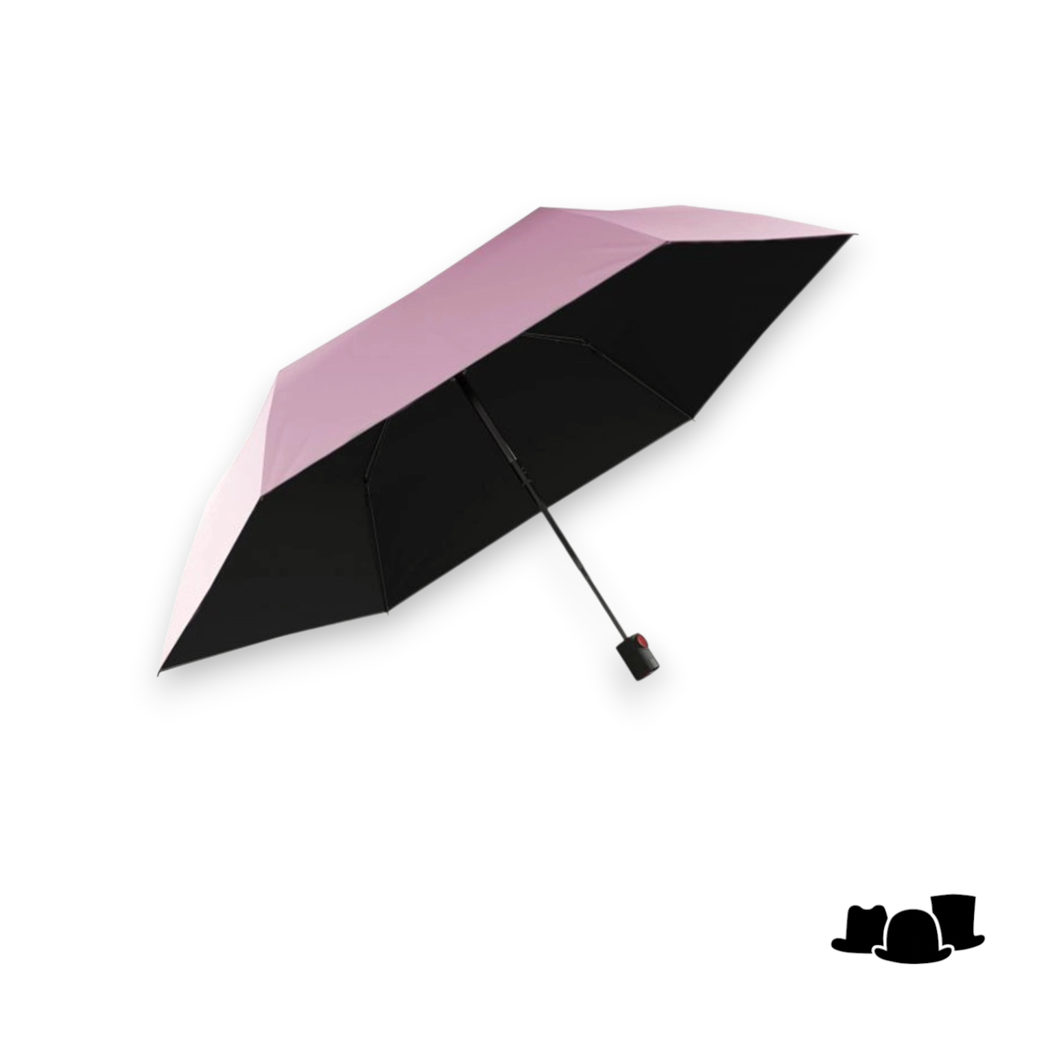 knirps paraplu u200 ultralight duomatic heatshield pink and black