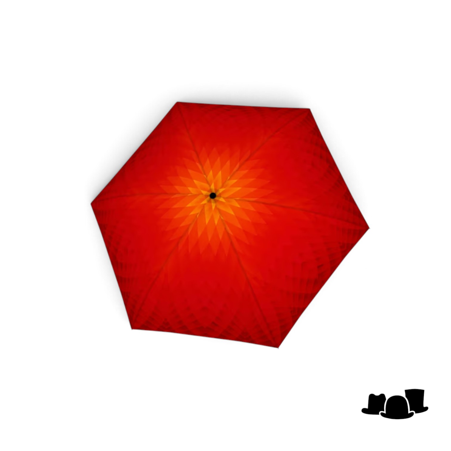 doppler paraplu carbonsteel mini slim fusion red