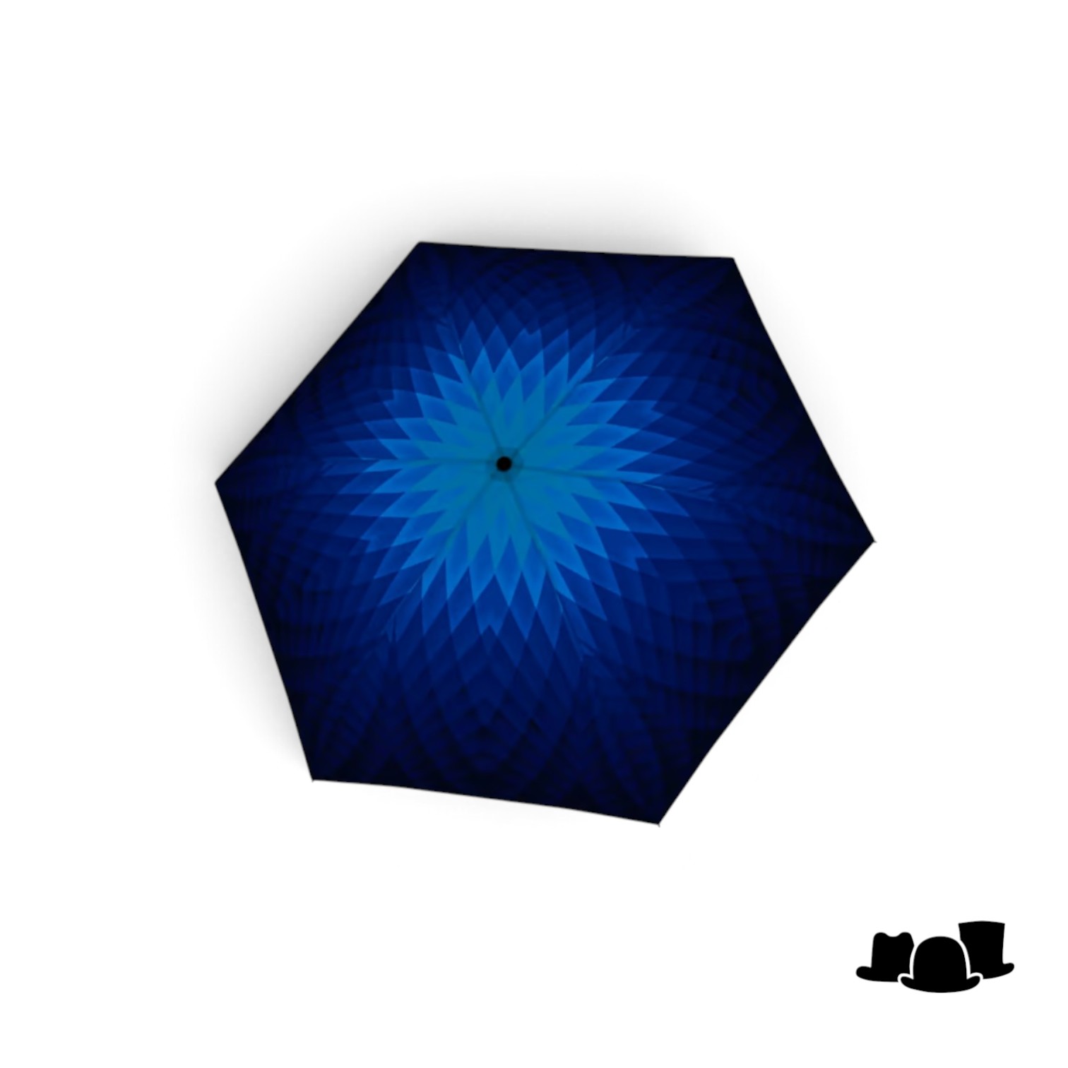 doppler paraplu carbonsteel mini slim fusion blue