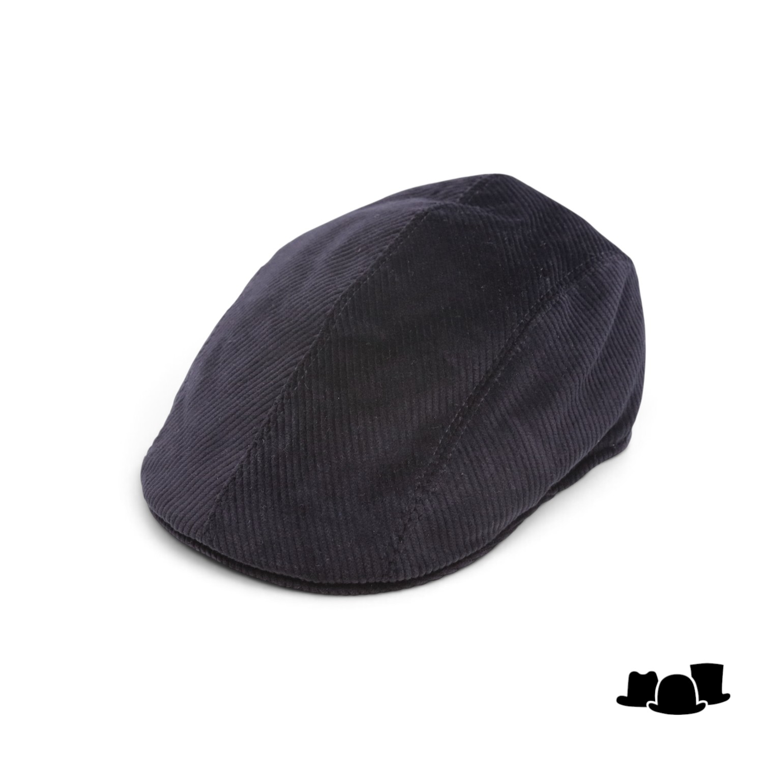 jos van dijck ivy pet split corduroy zwart