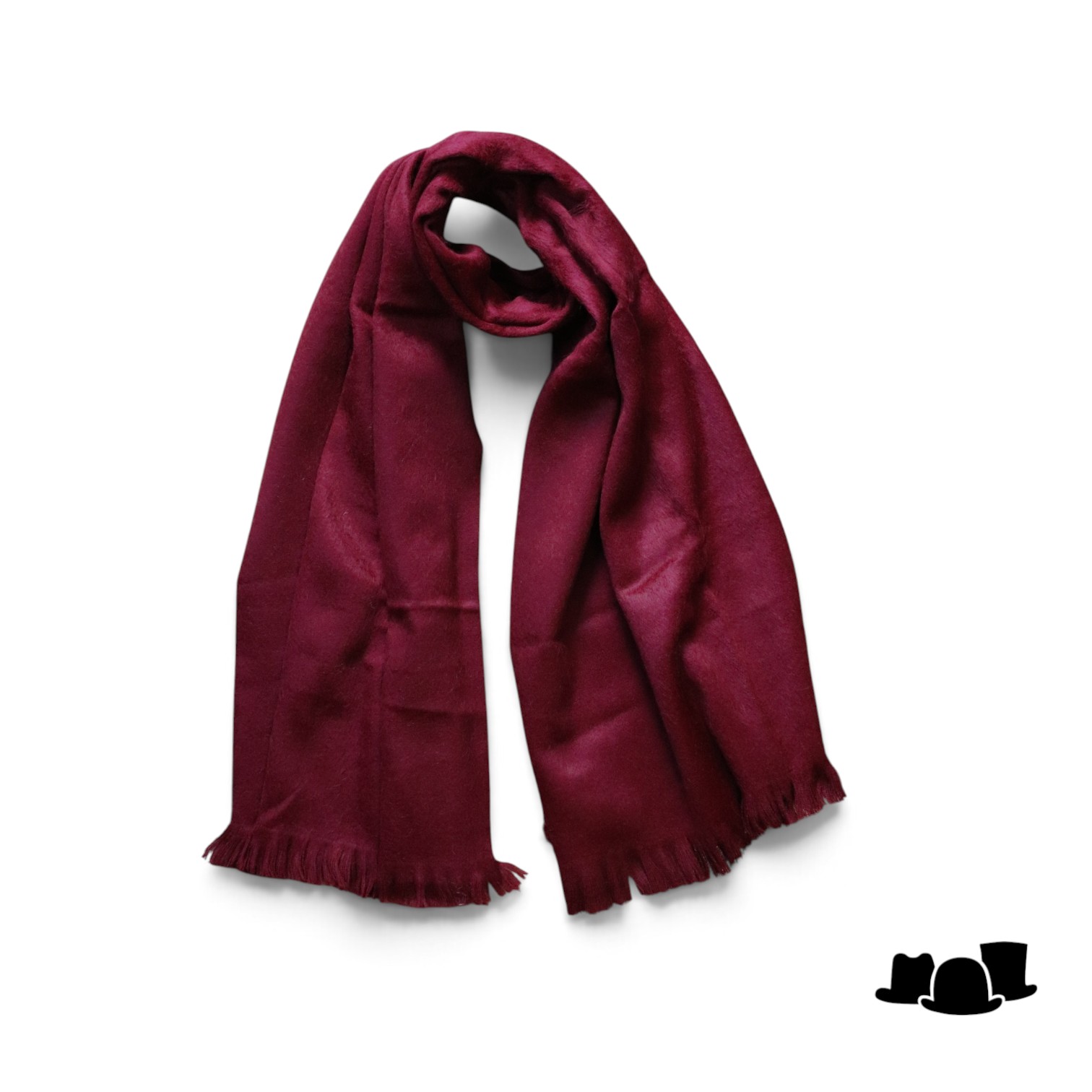 jos van dijck sjaal alpaca wol bordeaux rood