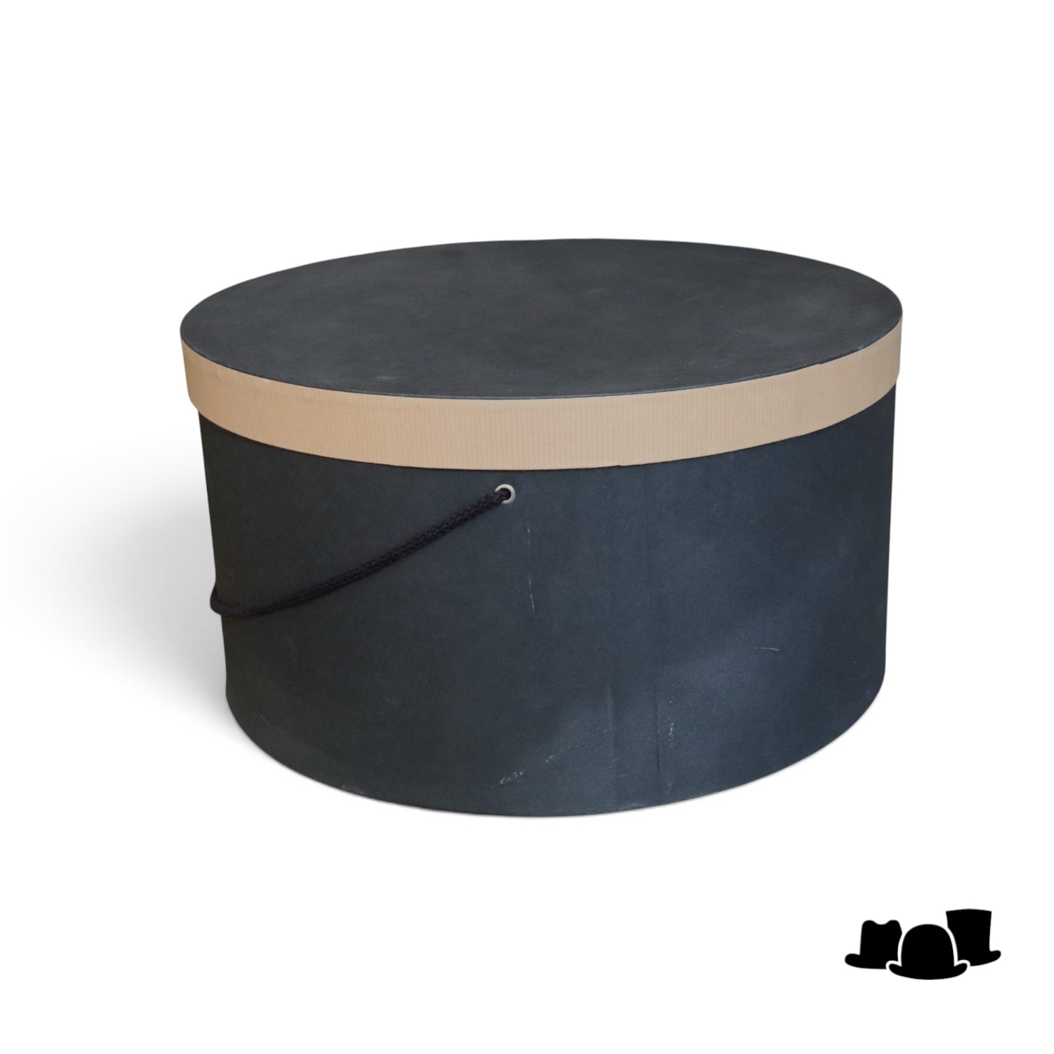 jos van dijck vintage hoedendoos 40cm zwart