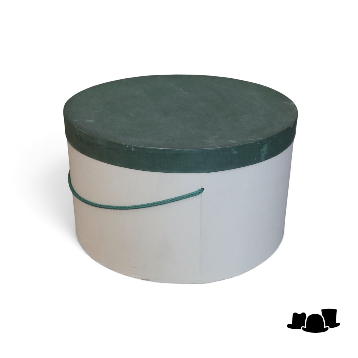 jos van dijck vintage hoedendoos 36cm sage green