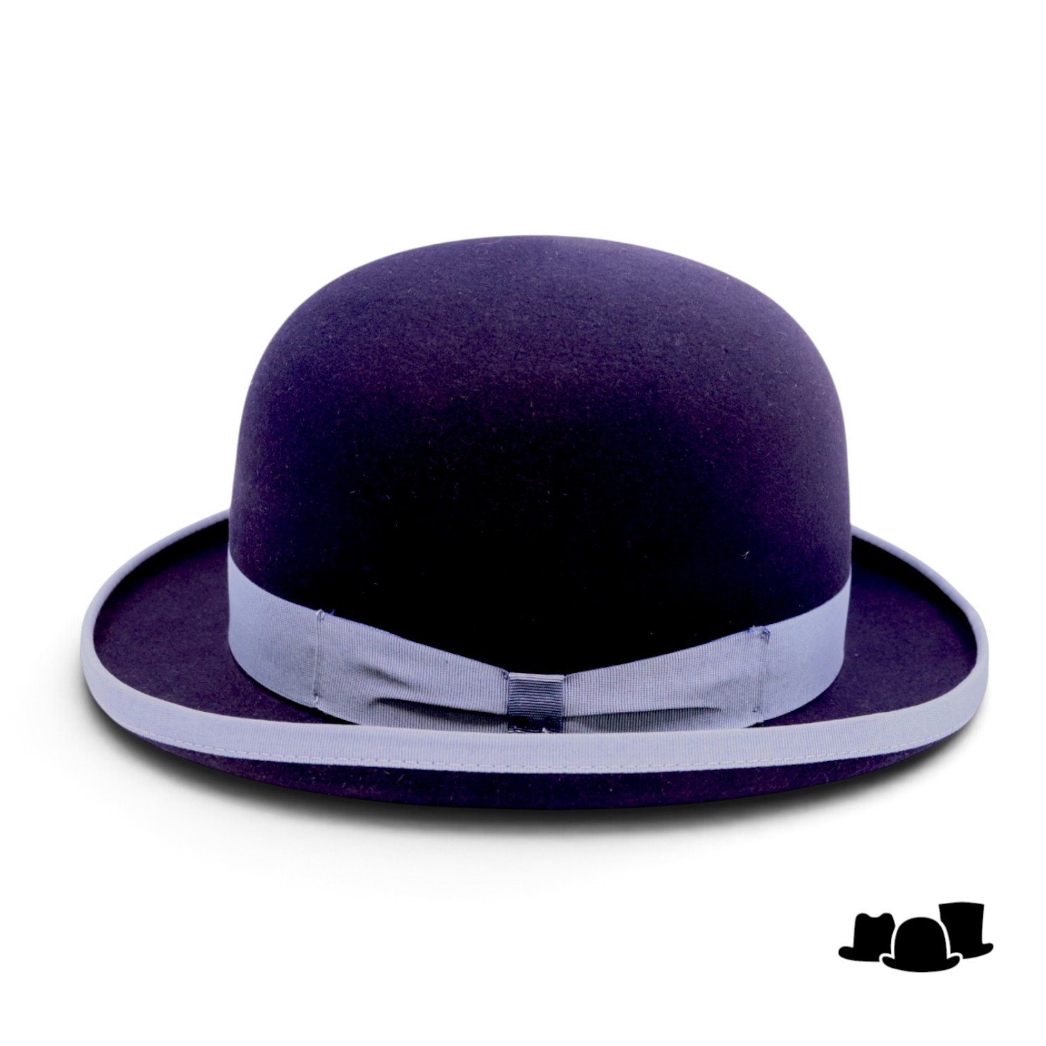baldini bolhoed bombetta haarvilt navy contrast avio blauw
