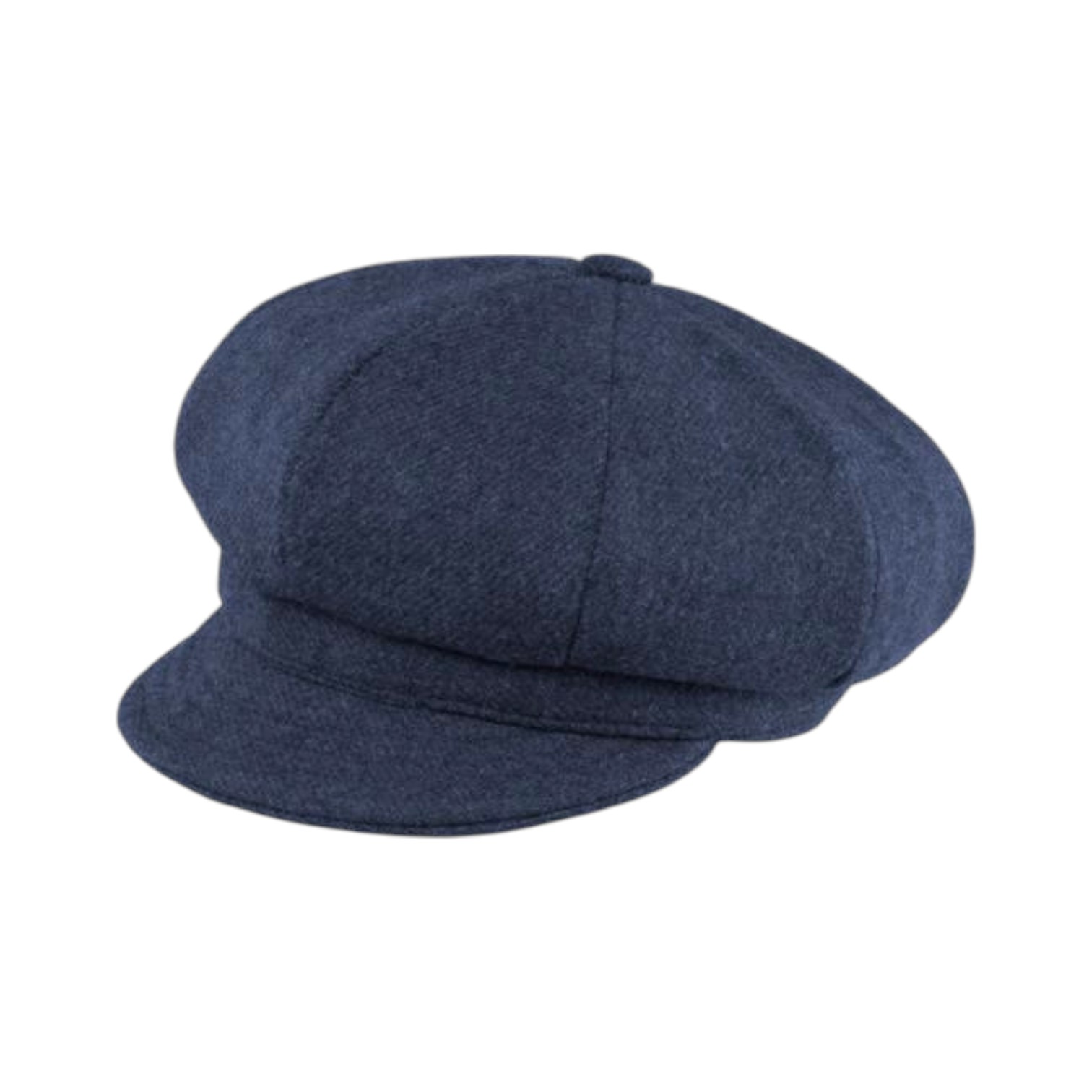 fiebig dames ballonpet shetland wool melange navy blue