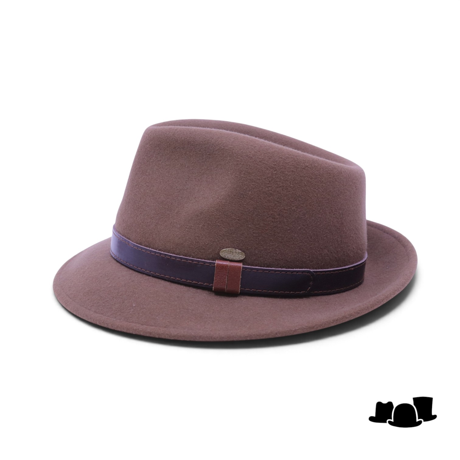 mayser denver outdoor crushable woolfelt trilby camel bruin