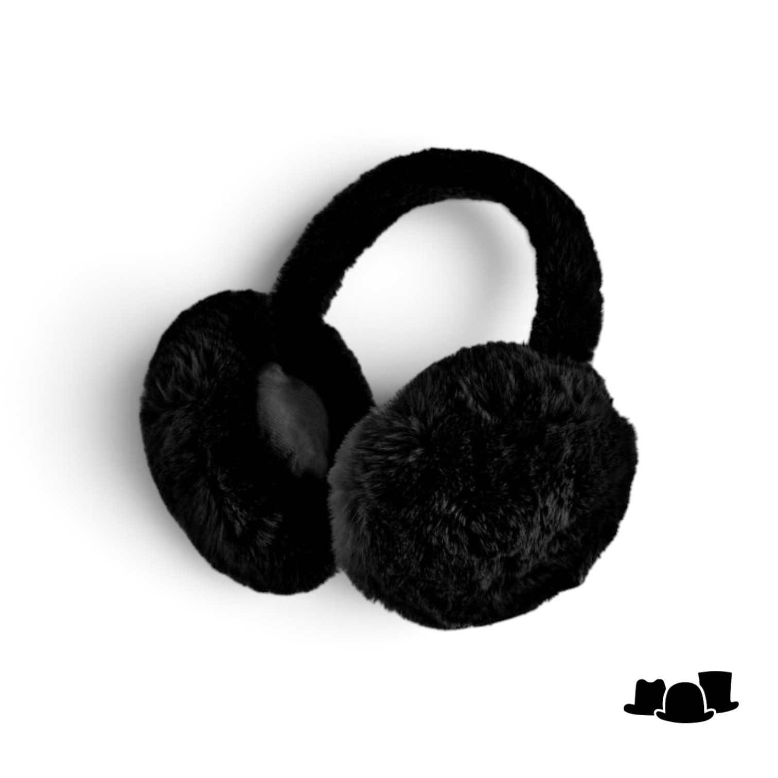 fiebig earwarmers faux fur black