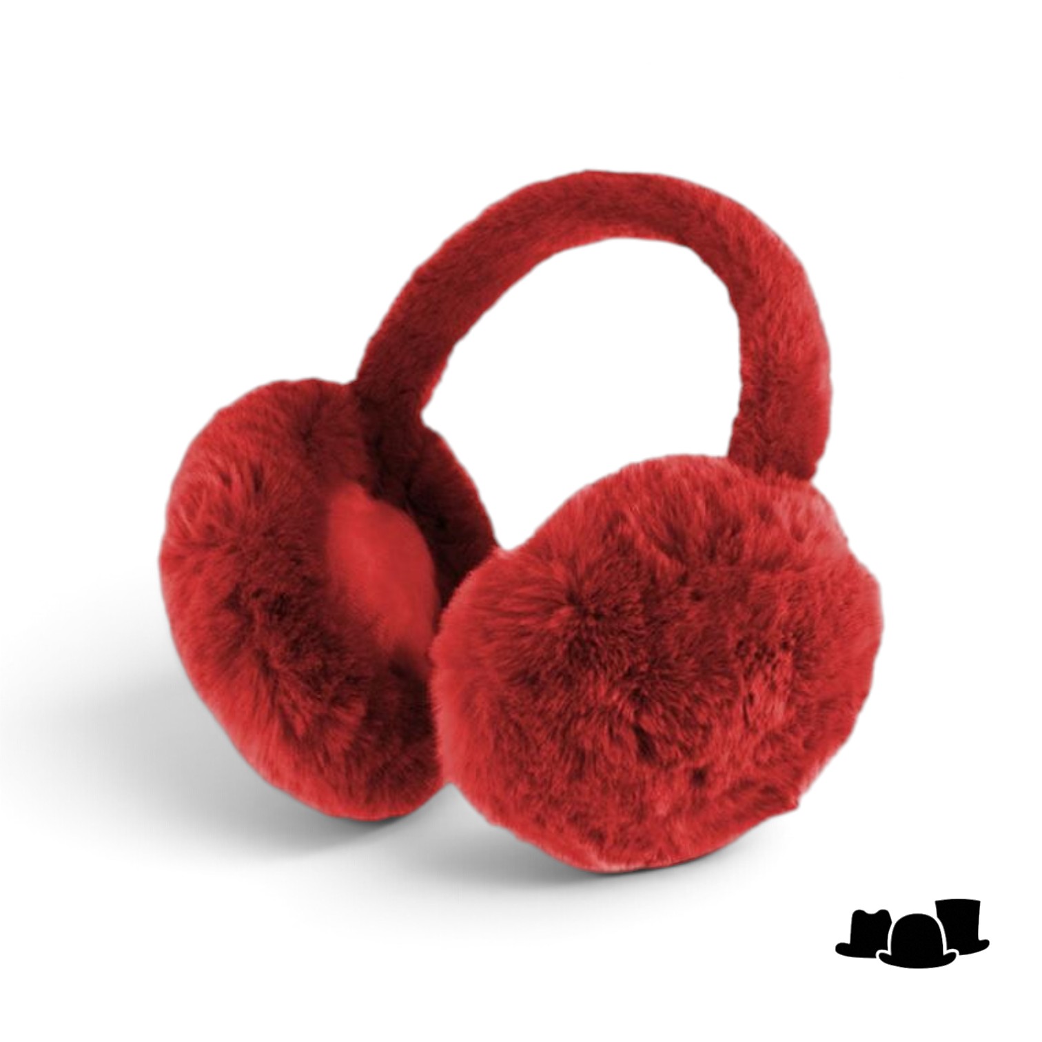 fiebig earwarmers faux fur strawberry red