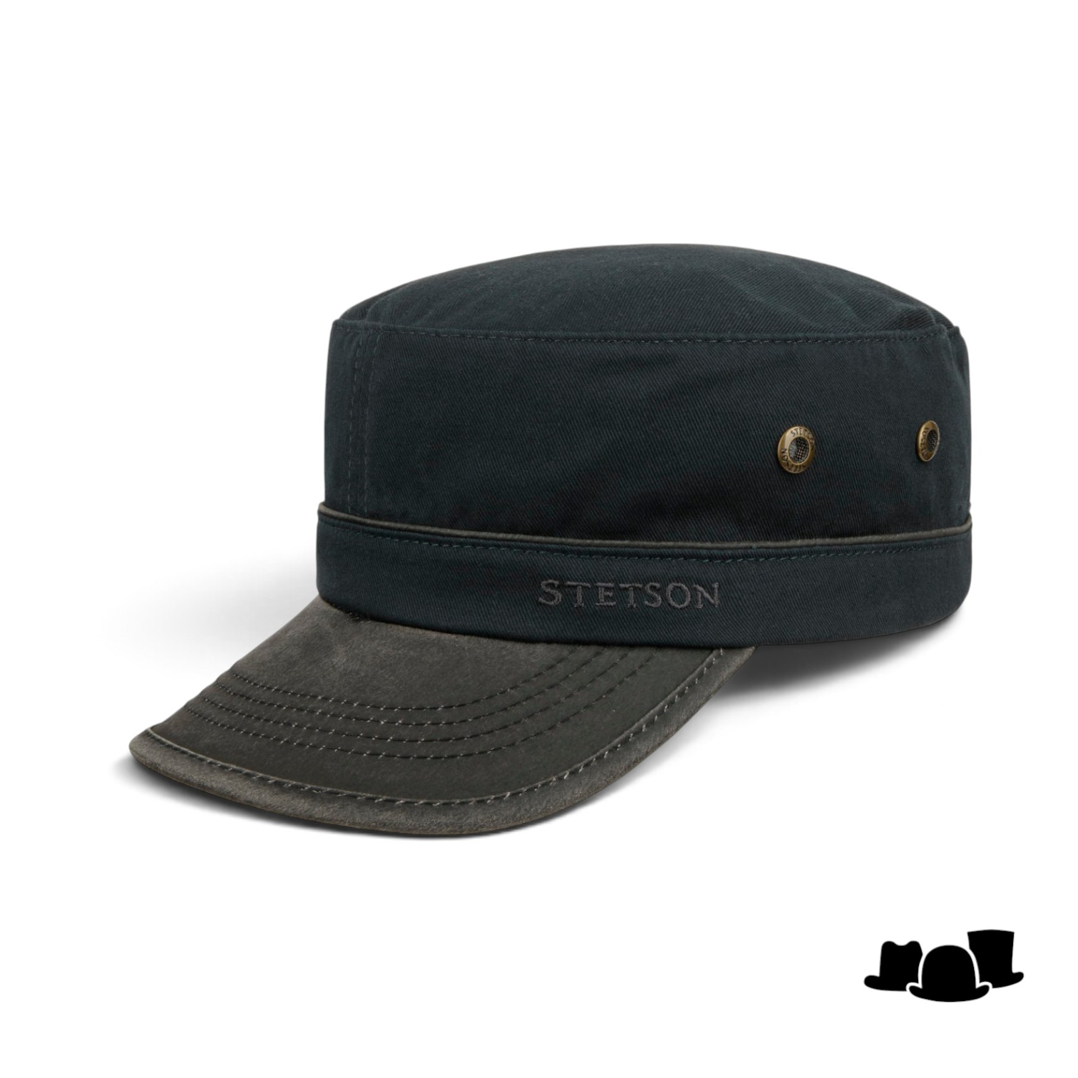stetson army cap cotton midnight blue