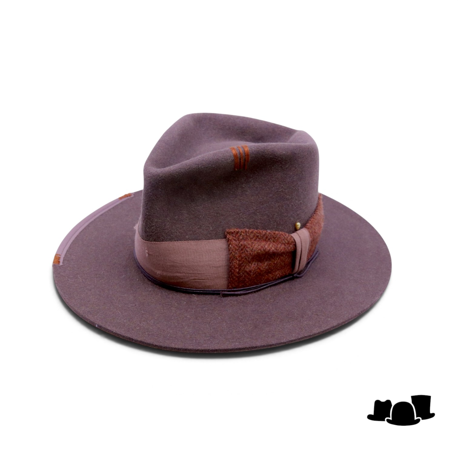 jos van dijck by silvester maria bespoke fedora haarvilt robusta brown