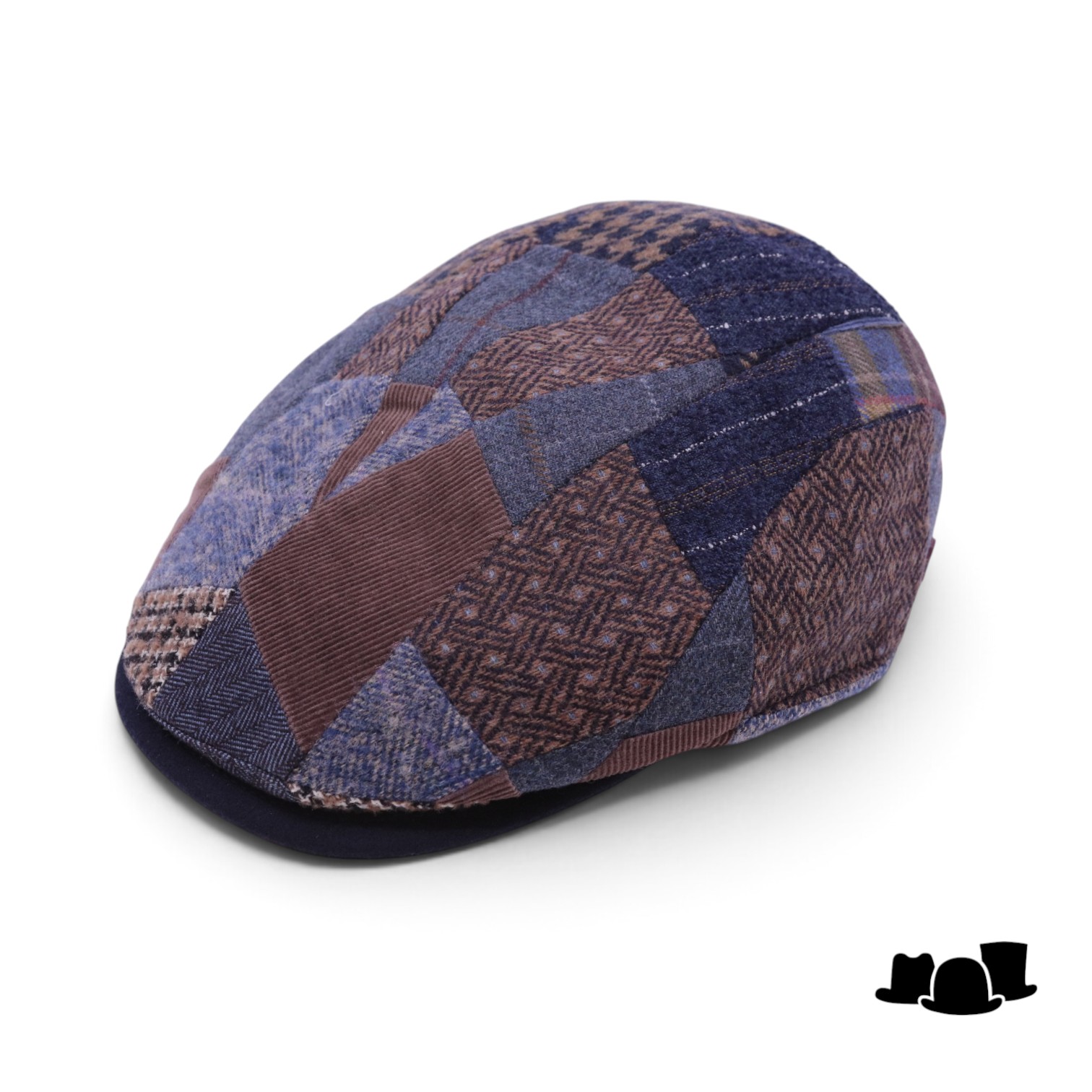 alfonso deste ivy pet john wol patchwork gedempt blauw 