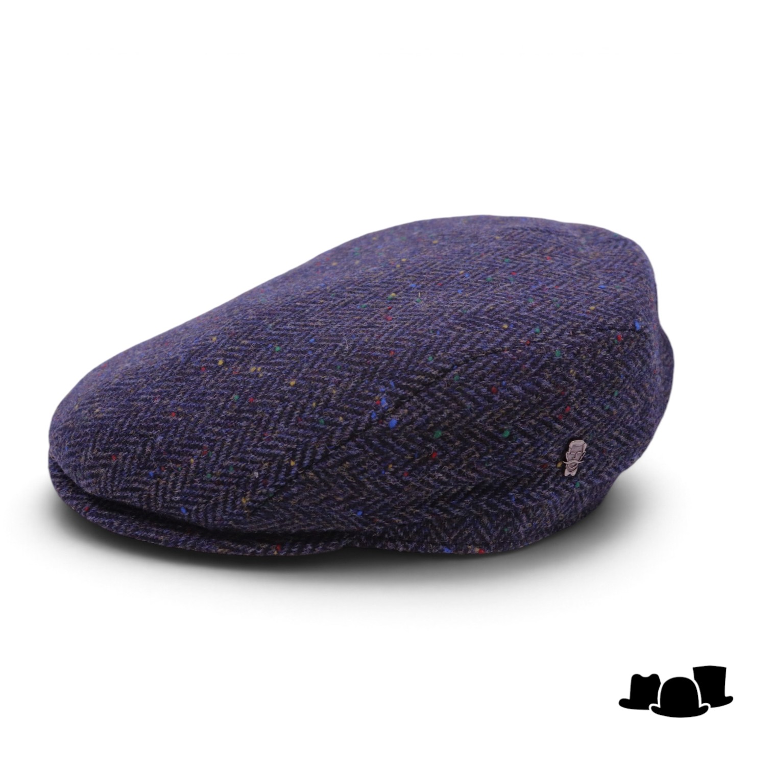 city sport ivy pet 92 scheerwol visgraat spikkel blauw multi 