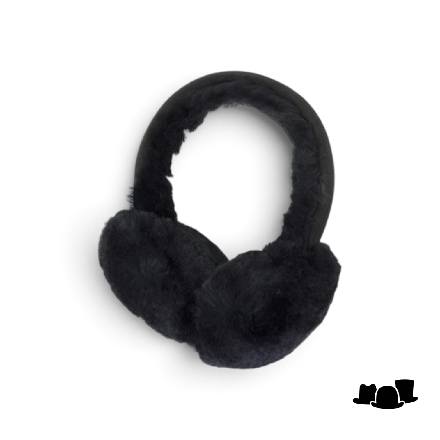 fiebig earwarmers leather and wool black