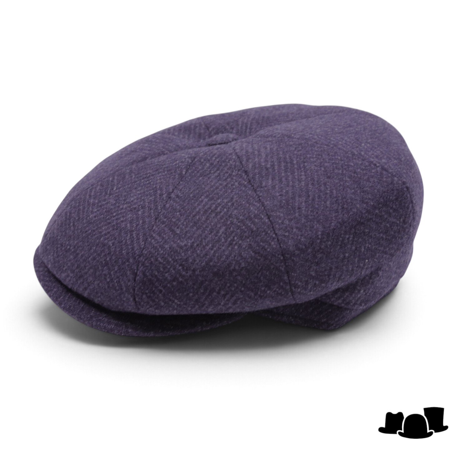 borsalino ballonpet cesare viscosemix visgraat donkerblauw