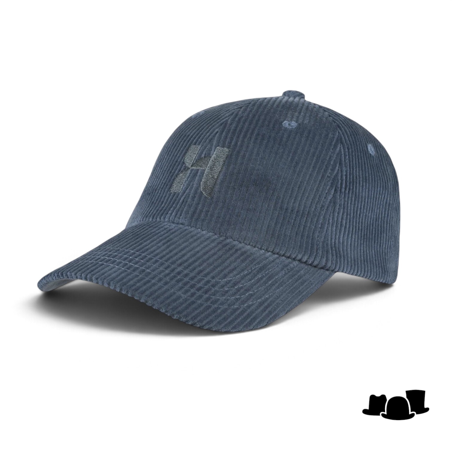 hatland baseball cap capri corduroy slate blue