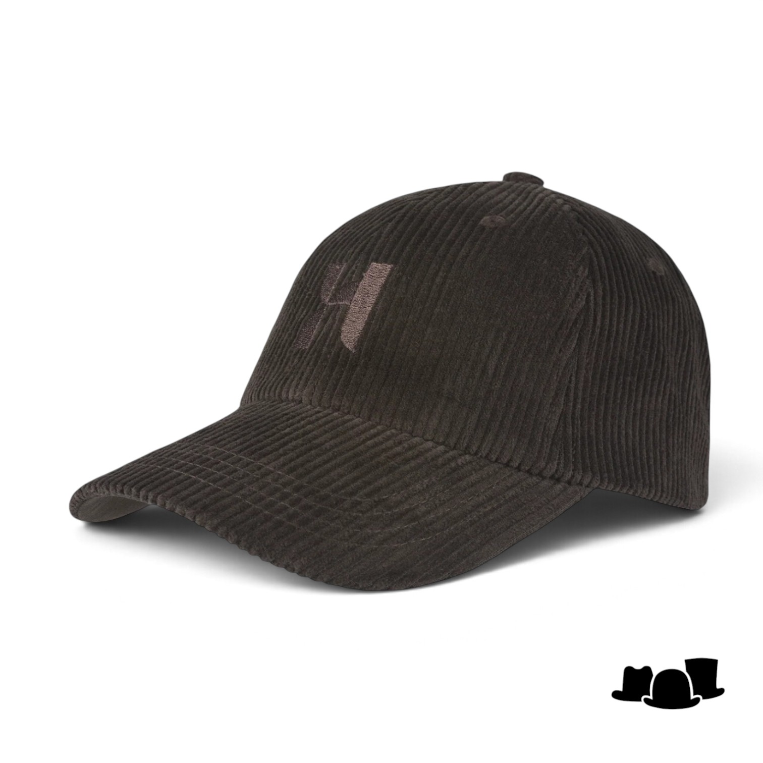hatland baseball cap capri corduroy brown