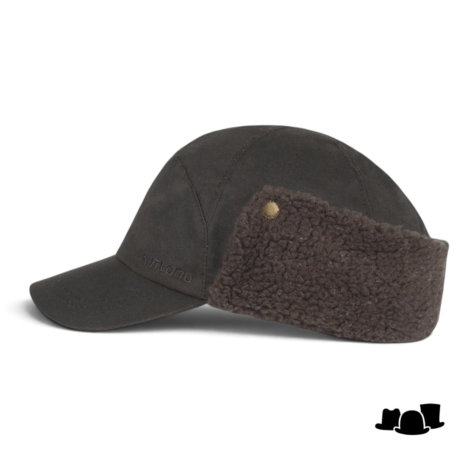 hatland timber wax outdoor pet met dubbele oorkleppen bruin