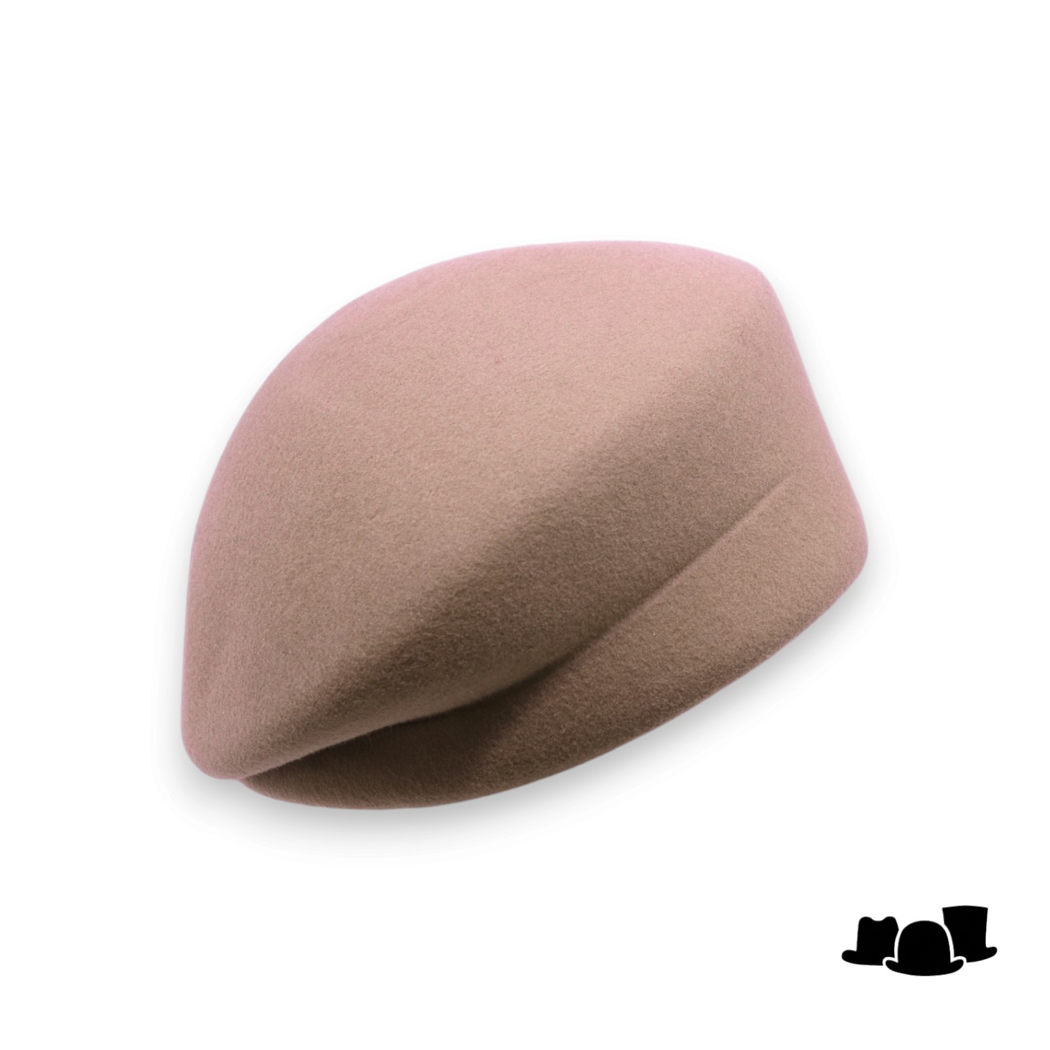 seeberger dopje vouw wolvilt rose beige