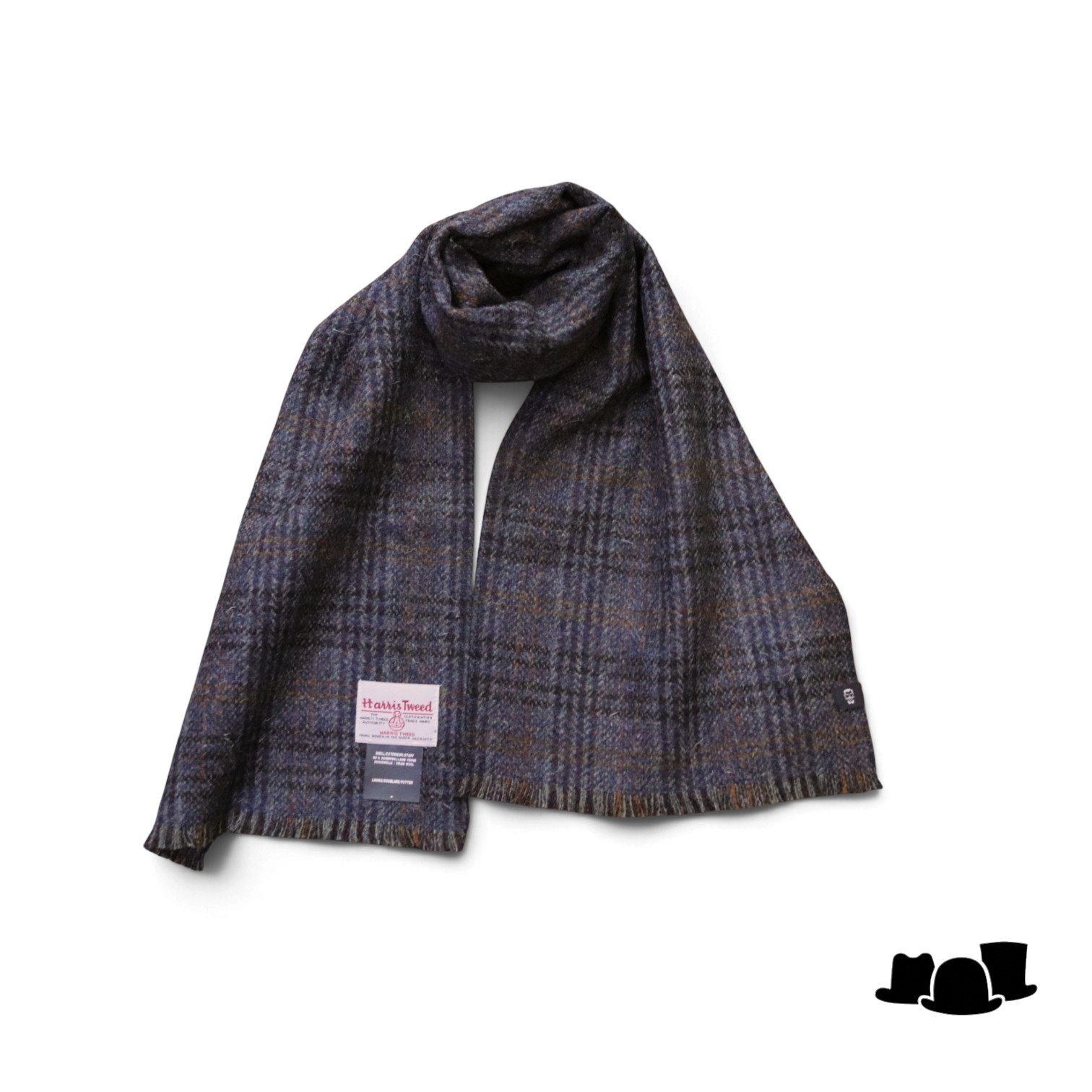 city sport sjaal harris tweed ruit groen blauw rood