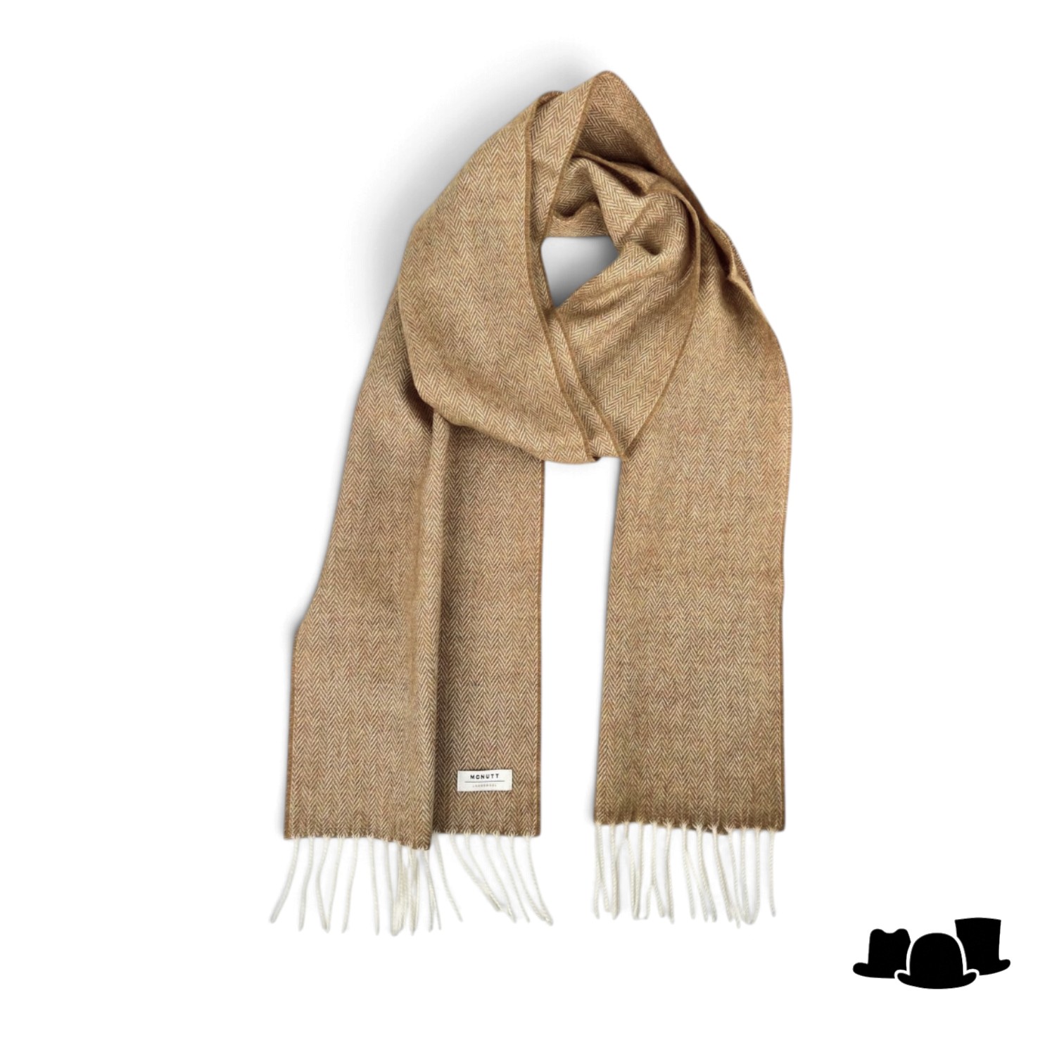 mcnutt of donegal irish wool scarf visgraat mead