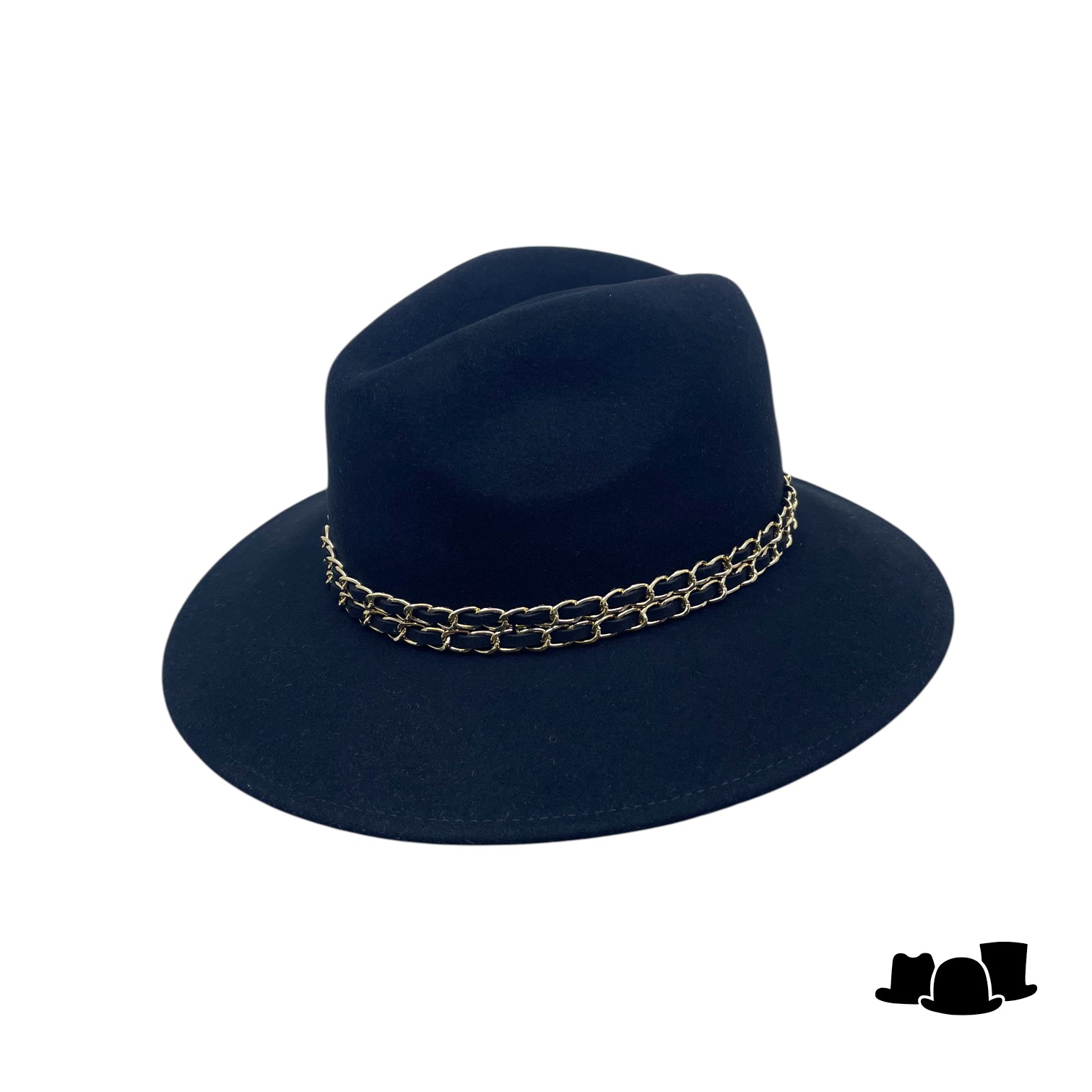 seeberger fedora wolvilt double chain black