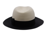 borsalino fedora bogart bandstro hemp black creme_