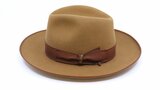 borsalino fedora qs binded brim camel  _