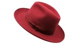 borsalino fedora qs haarvilt binded brim coral _