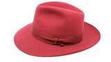 borsalino fedora qs binded brim coral _