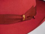 borsalino fedora qs haarvilt binded brim coral _