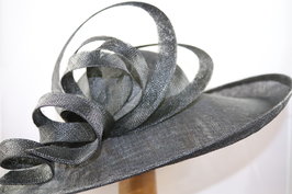 Maddox Occasion Hat Wide Brim Ronde Bol Krullen Black