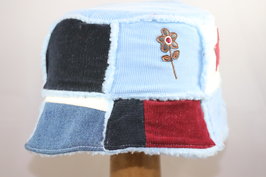 jos van dijck kinder bucket hat faux fur blue