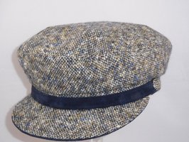 Portaluri schippers pet Moessmer tweed L. blauw